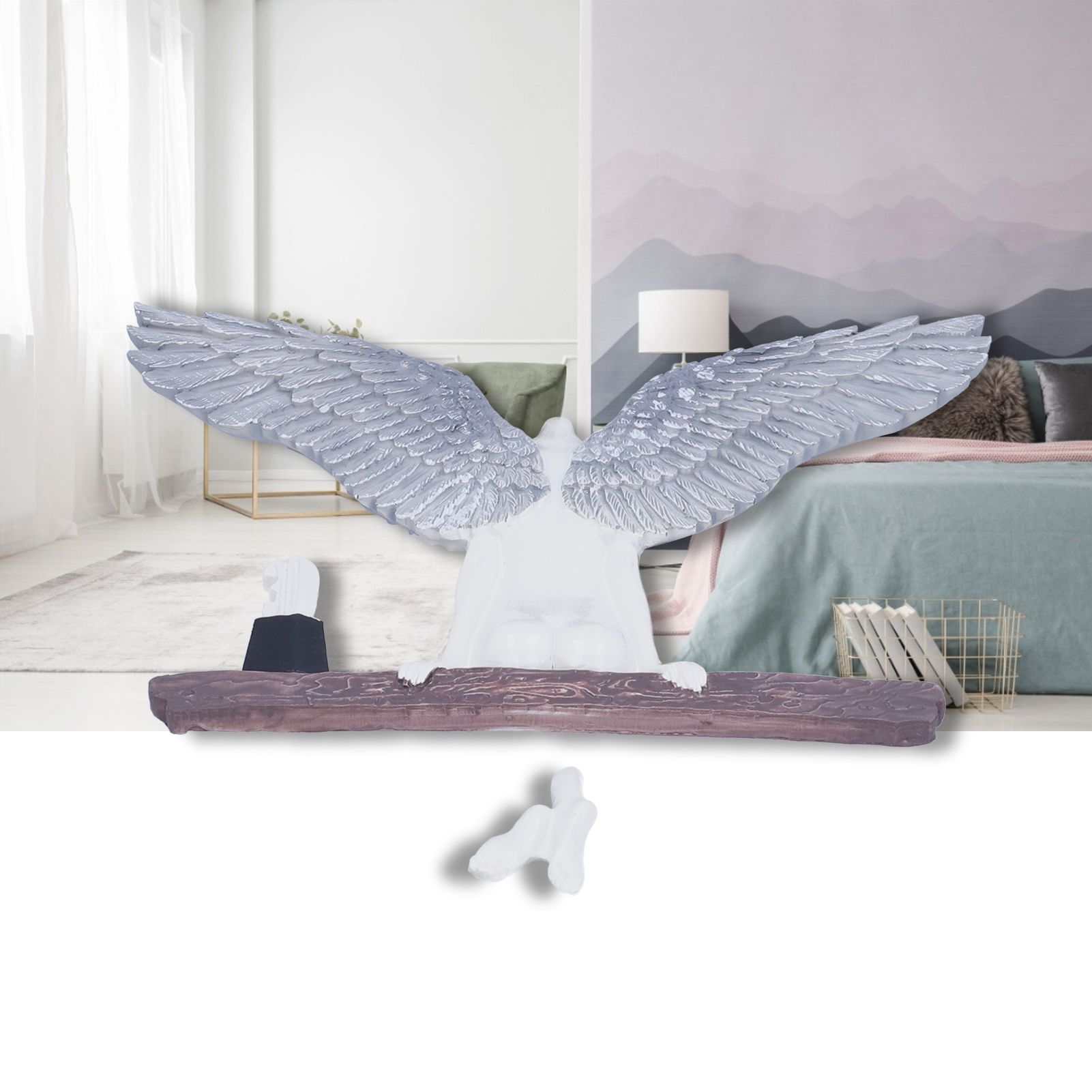 Angel Wing Statues Decoration Tridimensional Resin Crafts Background Ornaments view 12