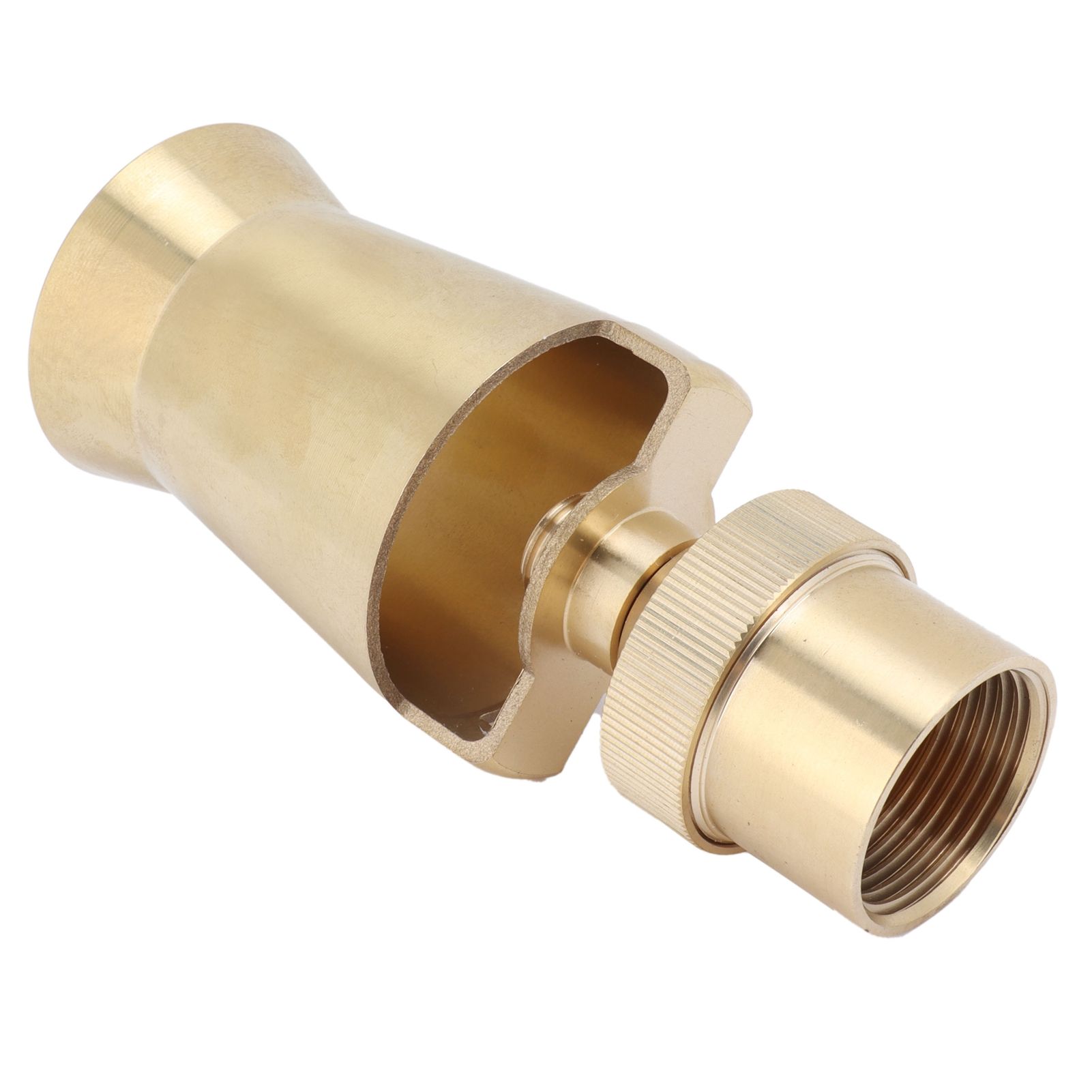 Brass Ice Tower Cedar Water Fountain Nozzle Spray Head Adjustable Pond view 5
