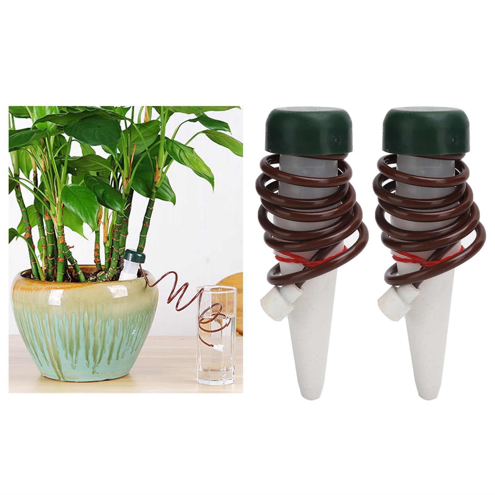 2Pcs Self Watering Drip Plant Watering Spikes Stakes Automatic Drip Irrigation view 12