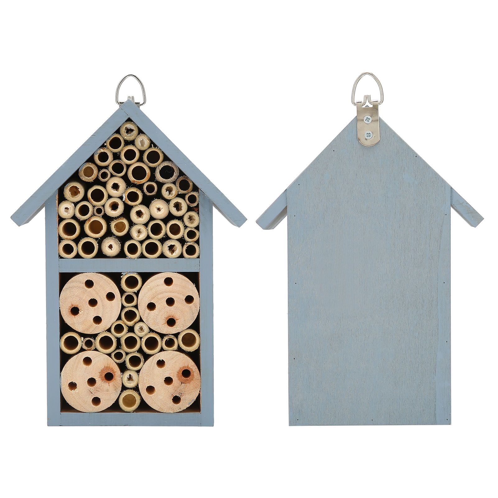 Wooden Insect House Hanging Insect Hotel Shelter for Butterflies Bees Garden — image 1