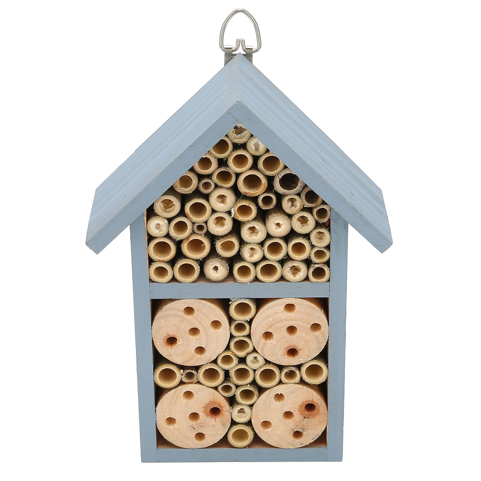 Wooden Insect House Hanging Insect Hotel Shelter for Butterflies Bees Garden view 2