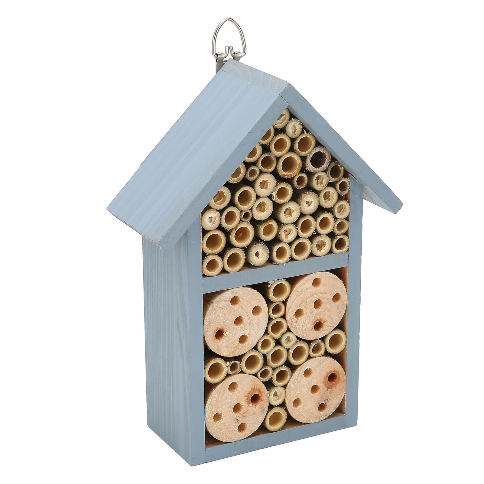 Wooden Insect House Hanging Insect Hotel Shelter for Butterflies Bees Garden view 8