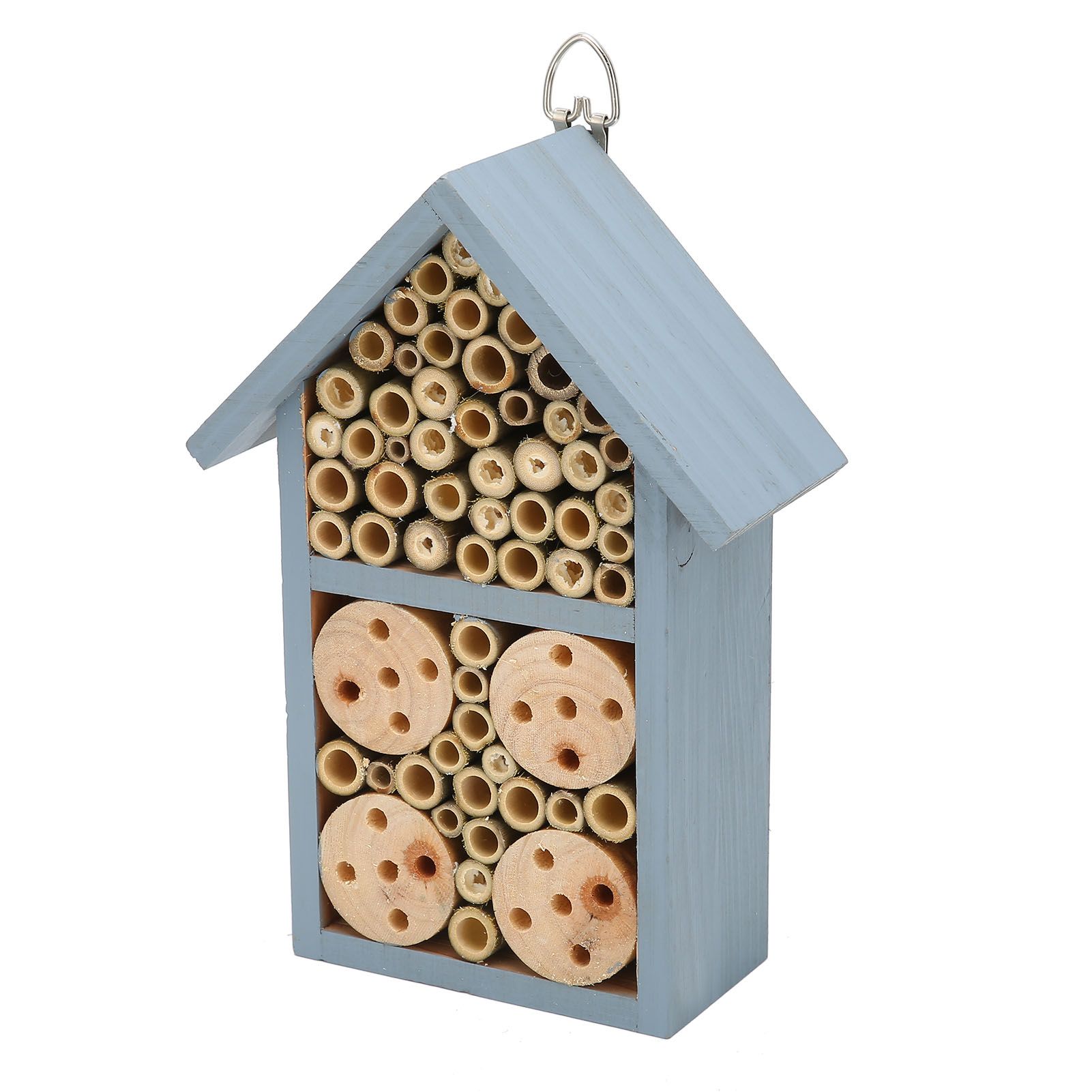 Wooden Insect House Hanging Insect Hotel Shelter for Butterflies Bees Garden view 9