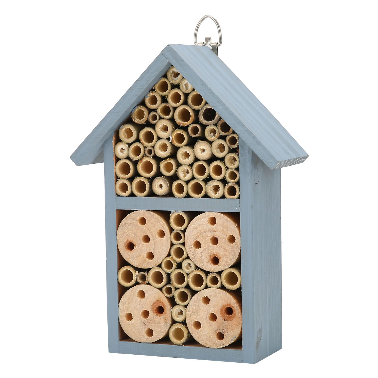 Wooden Insect House Hanging Insect Hotel Shelter for Butterflies Bees Garden view 10