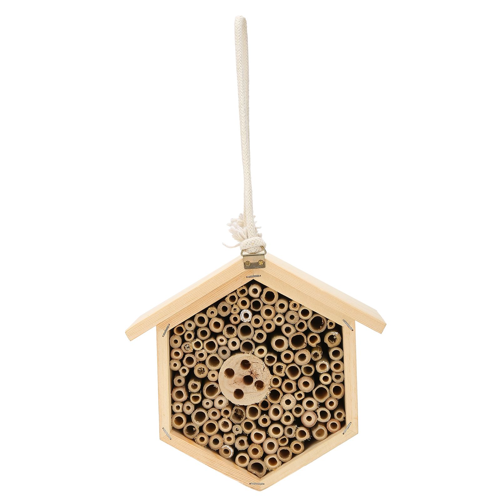 Wooden Bee House Decorative Hanging Insect House Insect Hotel for Garden Supplies view 2