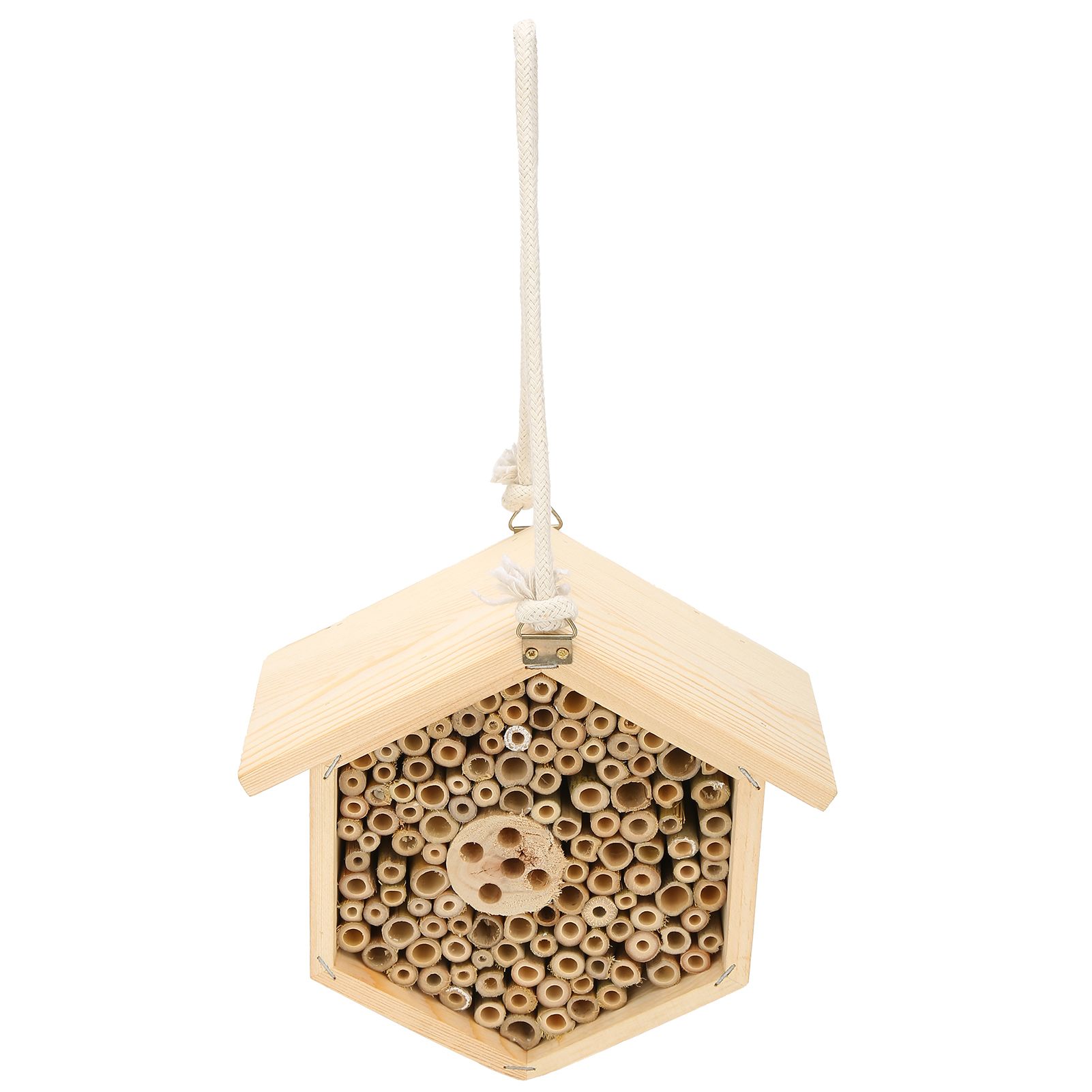 Wooden Bee House Decorative Hanging Insect House Insect Hotel for Garden Supplies view 7