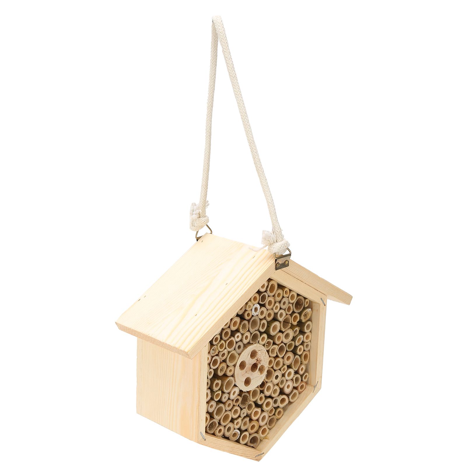 Wooden Bee House Decorative Hanging Insect House Insect Hotel for Garden Supplies view 8