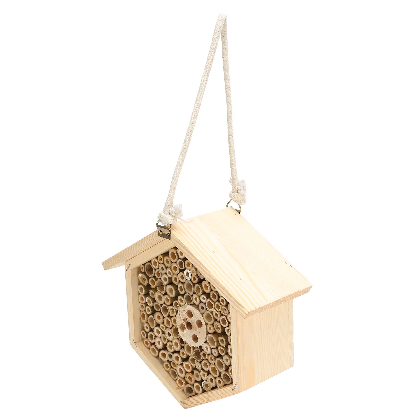 Wooden Bee House Decorative Hanging Insect House Insect Hotel for Garden Supplies view 9