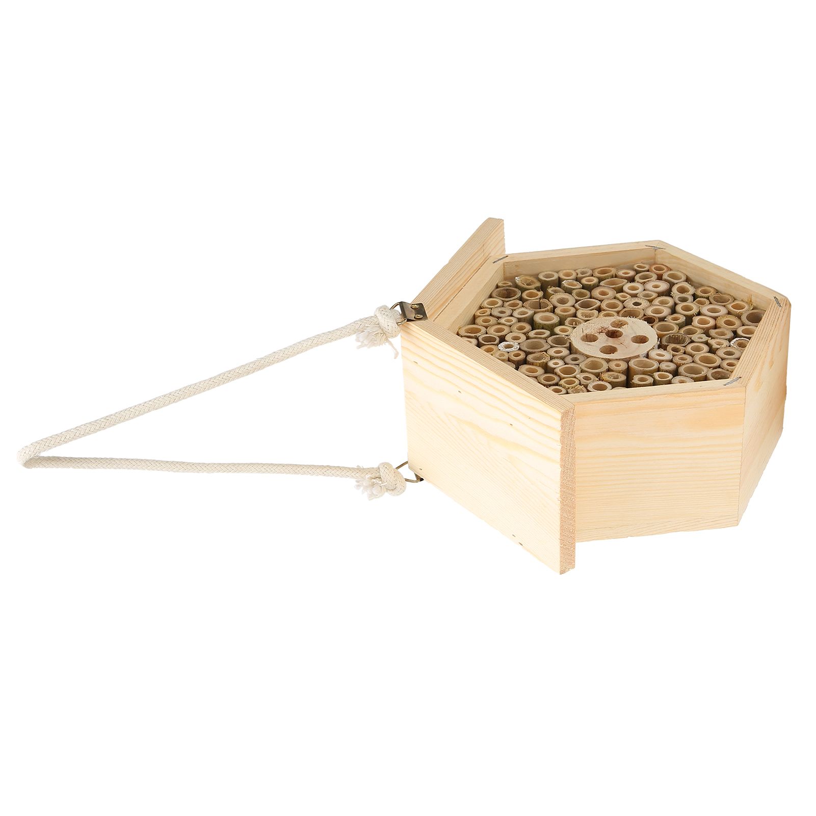 Wooden Bee House Decorative Hanging Insect House Insect Hotel for Garden Supplies view 10