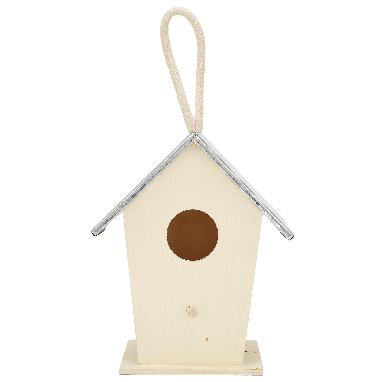 Wooden Bird House Hanging Breeding Nesting Cage Box for Outdoor Garden view 2