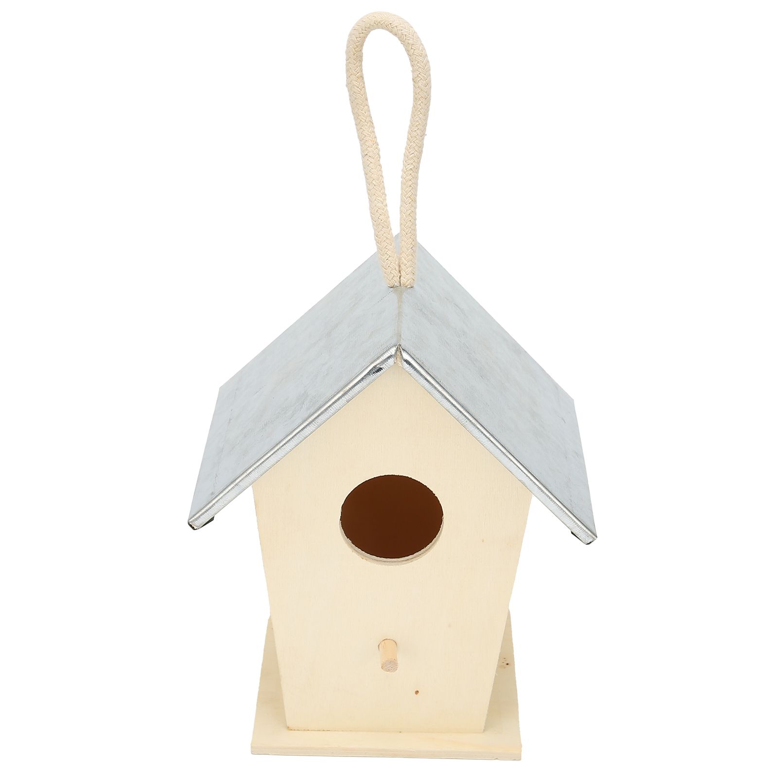 Wooden Bird House Hanging Breeding Nesting Cage Box for Outdoor Garden view 3
