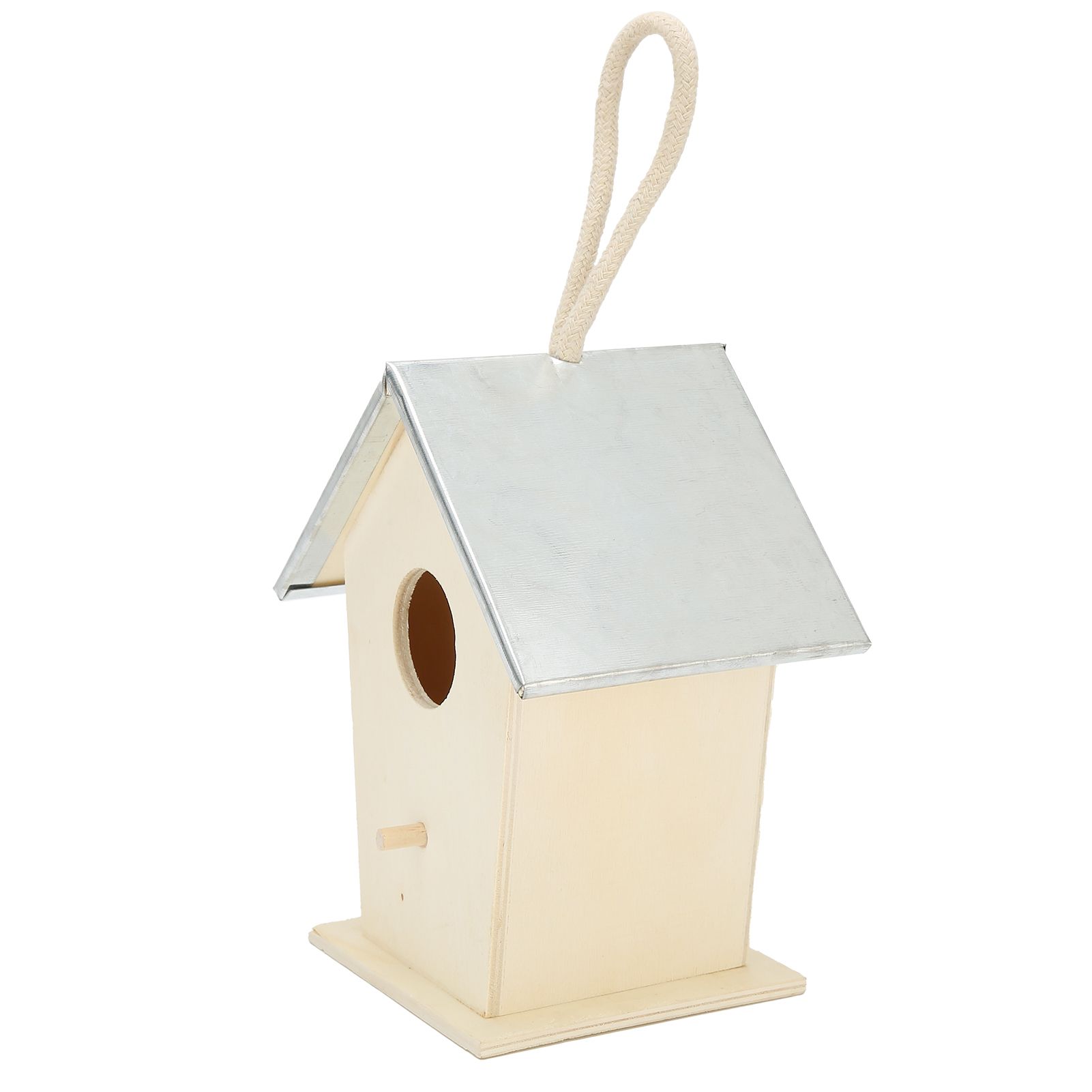 Wooden Bird House Hanging Breeding Nesting Cage Box for Outdoor Garden view 4