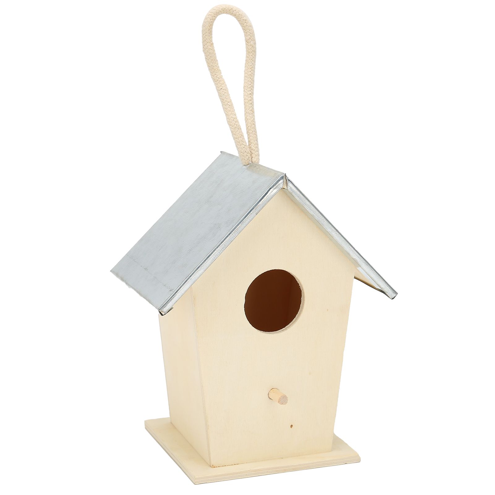 Wooden Bird House Hanging Breeding Nesting Cage Box for Outdoor Garden view 6