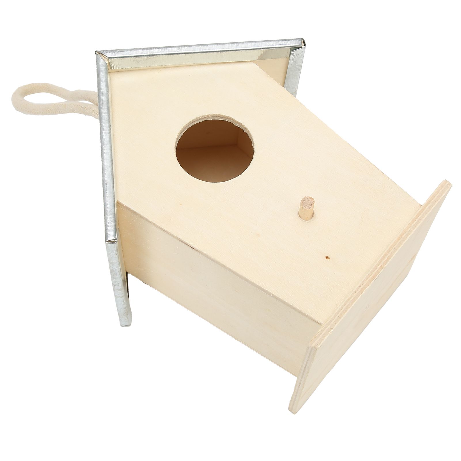Wooden Bird House Hanging Breeding Nesting Cage Box for Outdoor Garden view 8
