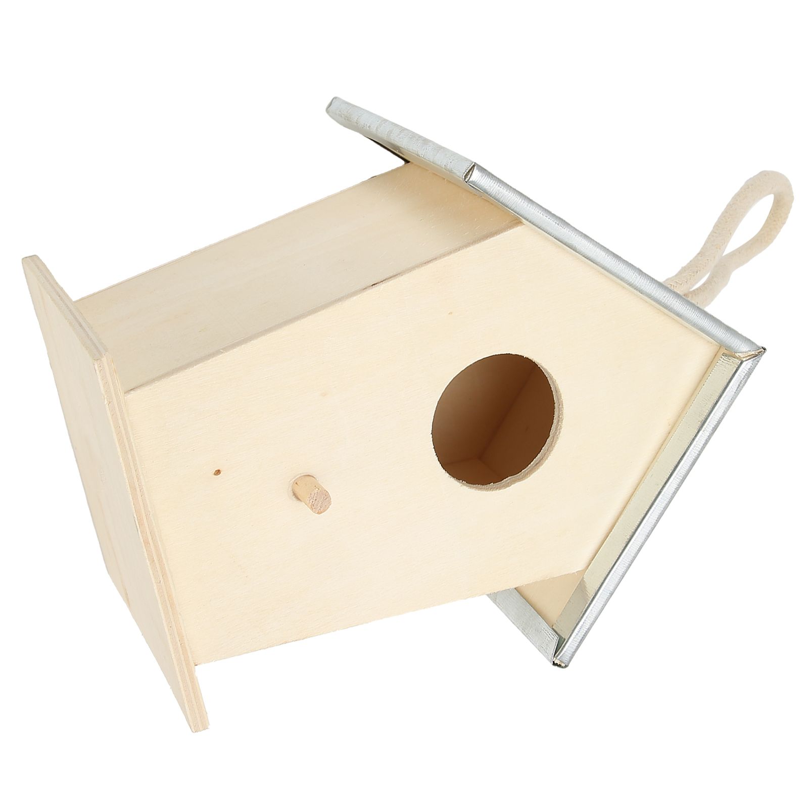 Wooden Bird House Hanging Breeding Nesting Cage Box for Outdoor Garden view 10