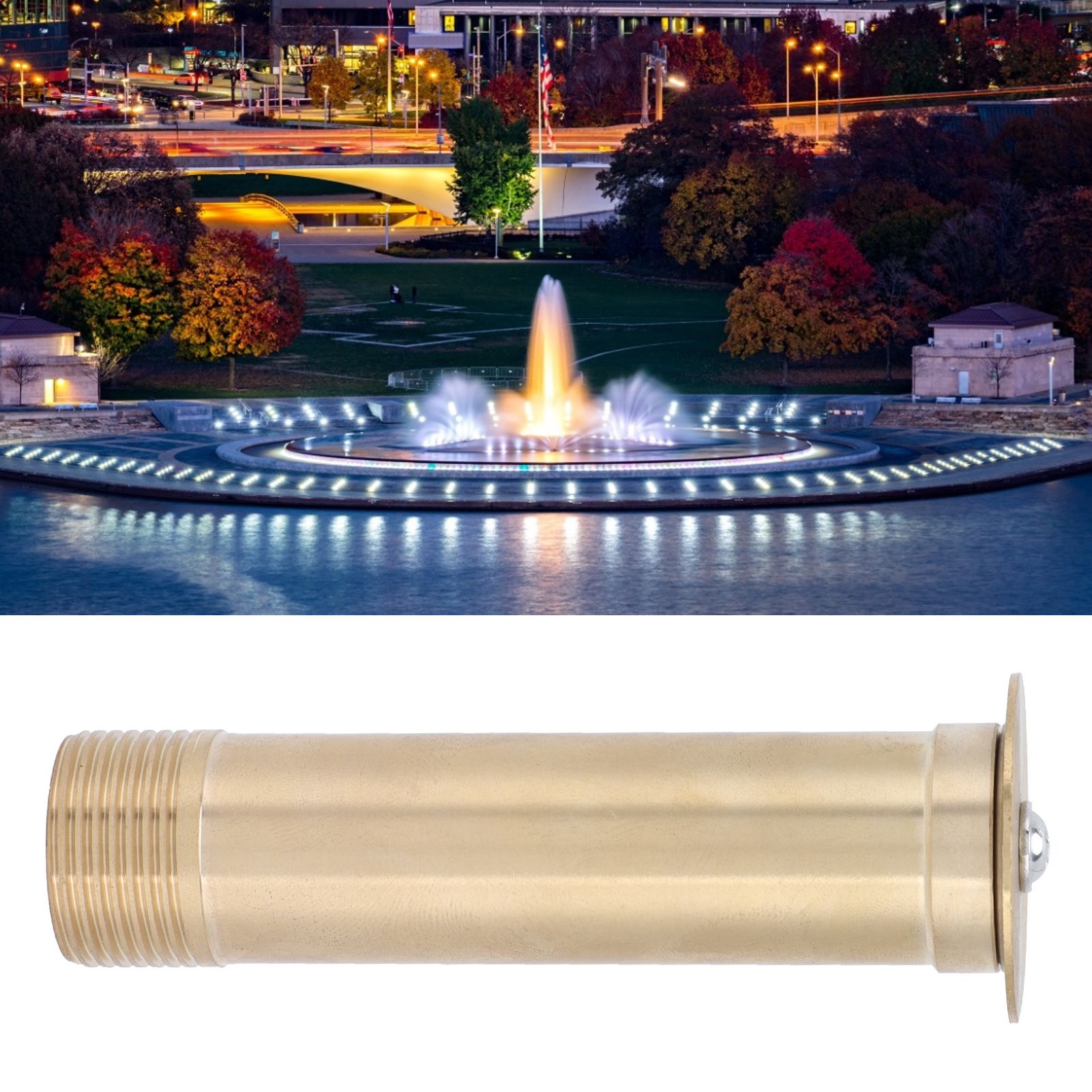 G1/2 Female Thread G3/4 Male Thread Fountain Nozzle Brass Mushroom Spray Head view 11