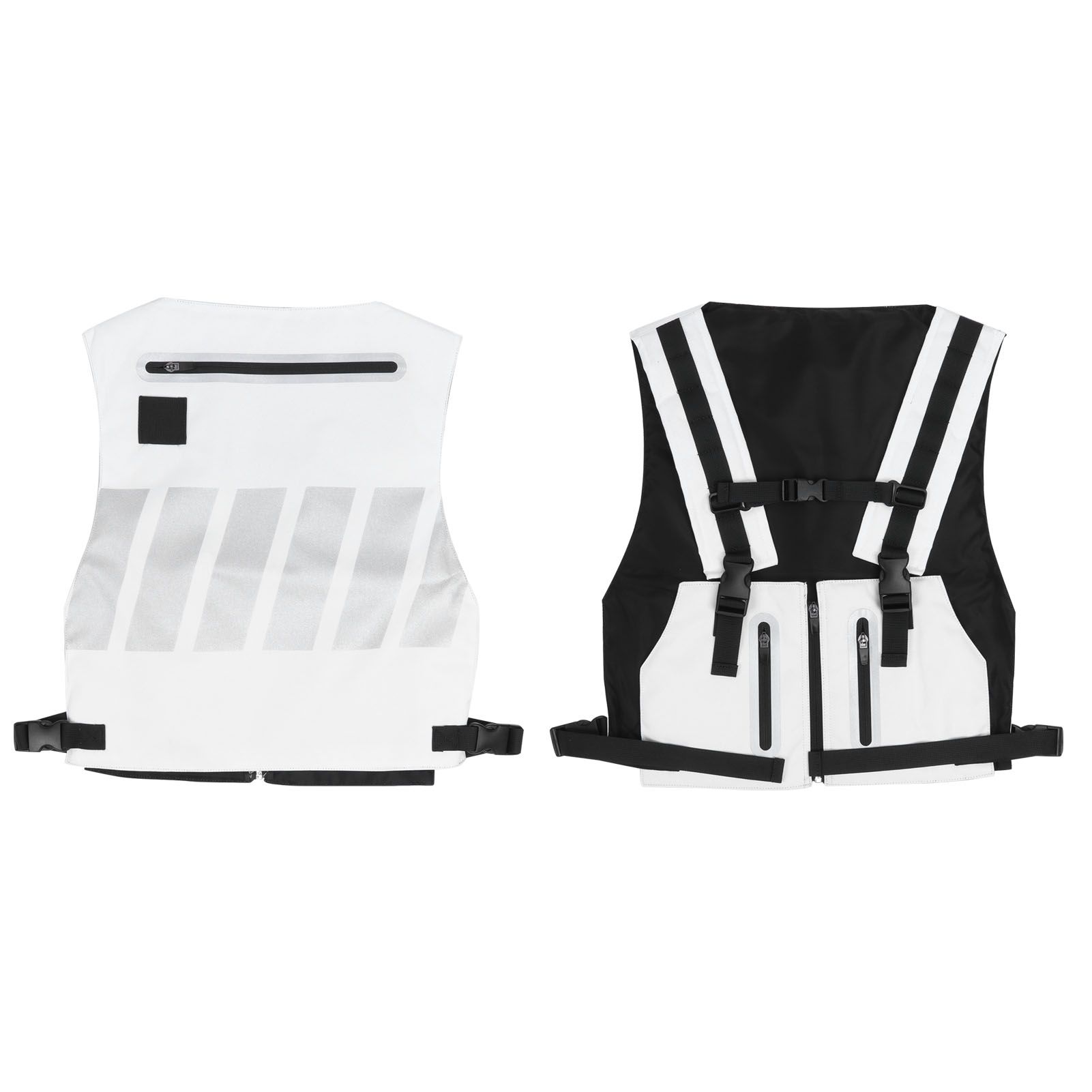 Reflective Safety Vest Cycling Clothes Waistcoat for Courtyard Training Sports view 7