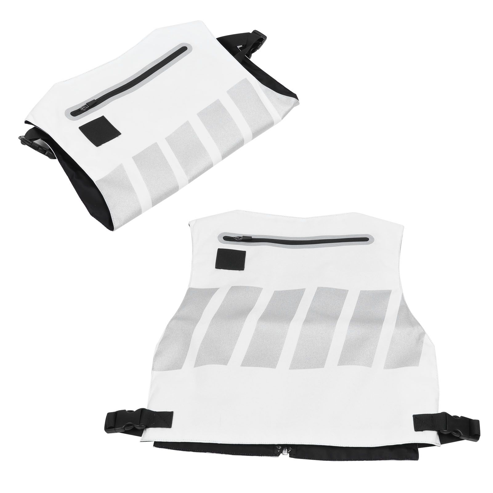 Reflective Safety Vest Cycling Clothes Waistcoat for Courtyard Training Sports view 8
