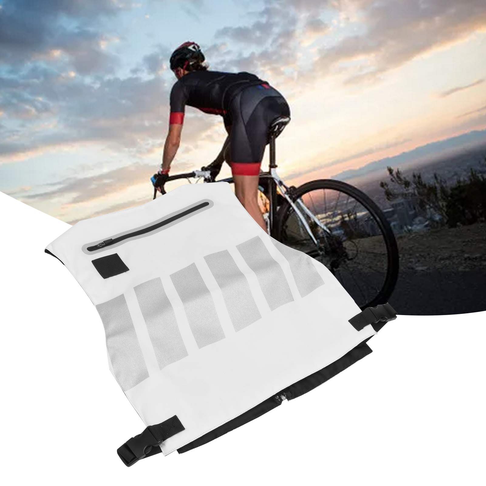 Reflective Safety Vest Cycling Clothes Waistcoat for Courtyard Training Sports view 12