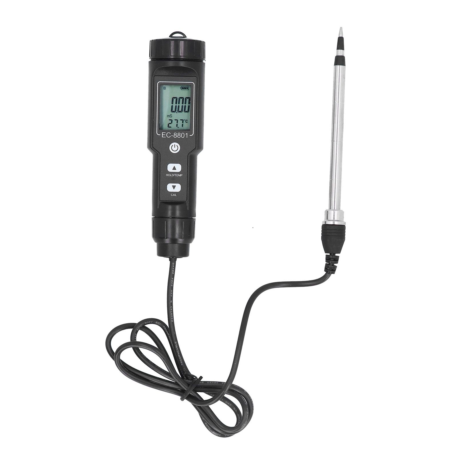 Portable Soil Tester Soil EC Salinity Tester with Probe for Gardening Plants view 2