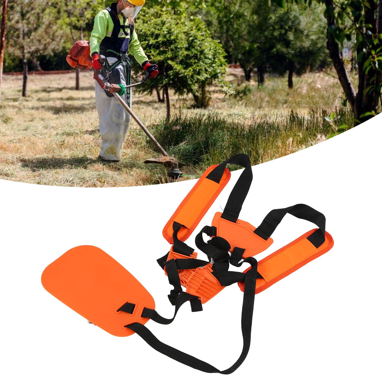 Trimmer Shoulder Strap Lawn Mower Harness Strap Double Shoulder Nylon Belt for view 12