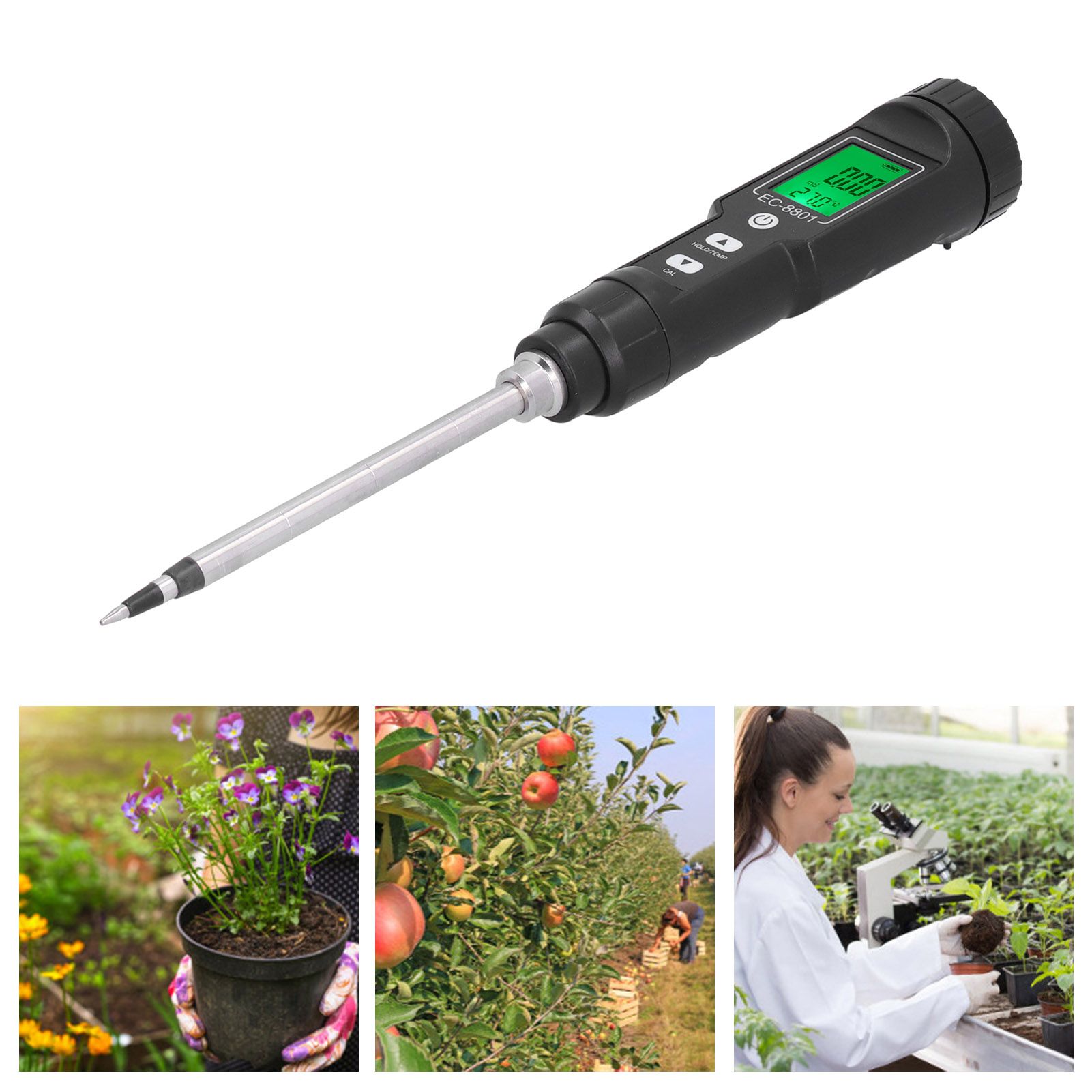 Soil Tester EC Temperature Tester Multipurpose Probe Soil Meter for Greenhouse view 12