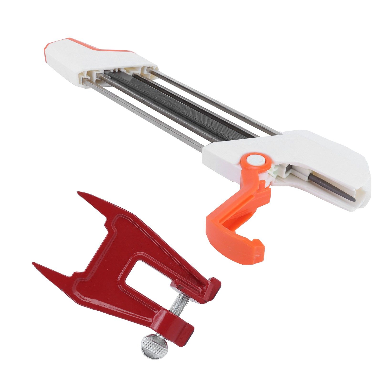 4.8mm Chainsaw Chain Sharpener Sharpening File with Chainsaw Filing Vise Set view 5