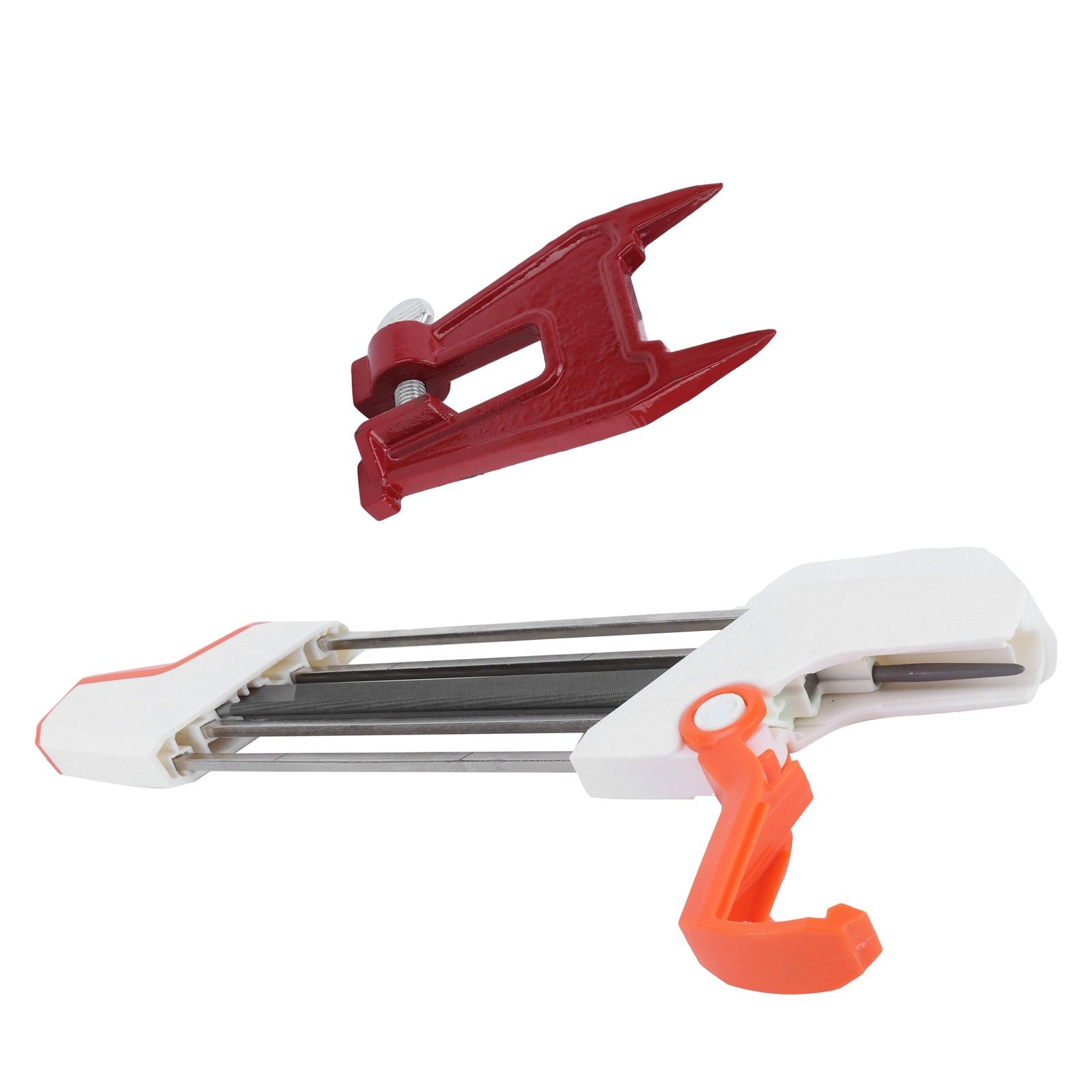 4.8mm Chainsaw Chain Sharpener Sharpening File with Chainsaw Filing Vise Set view 10