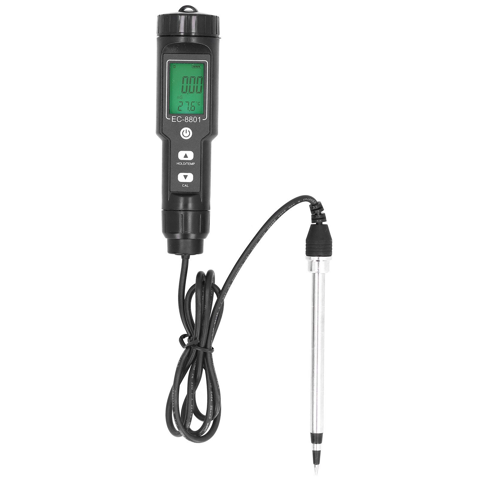 Soil EC Temperature Tester with Backlight Portable Conductivity Meter view 2
