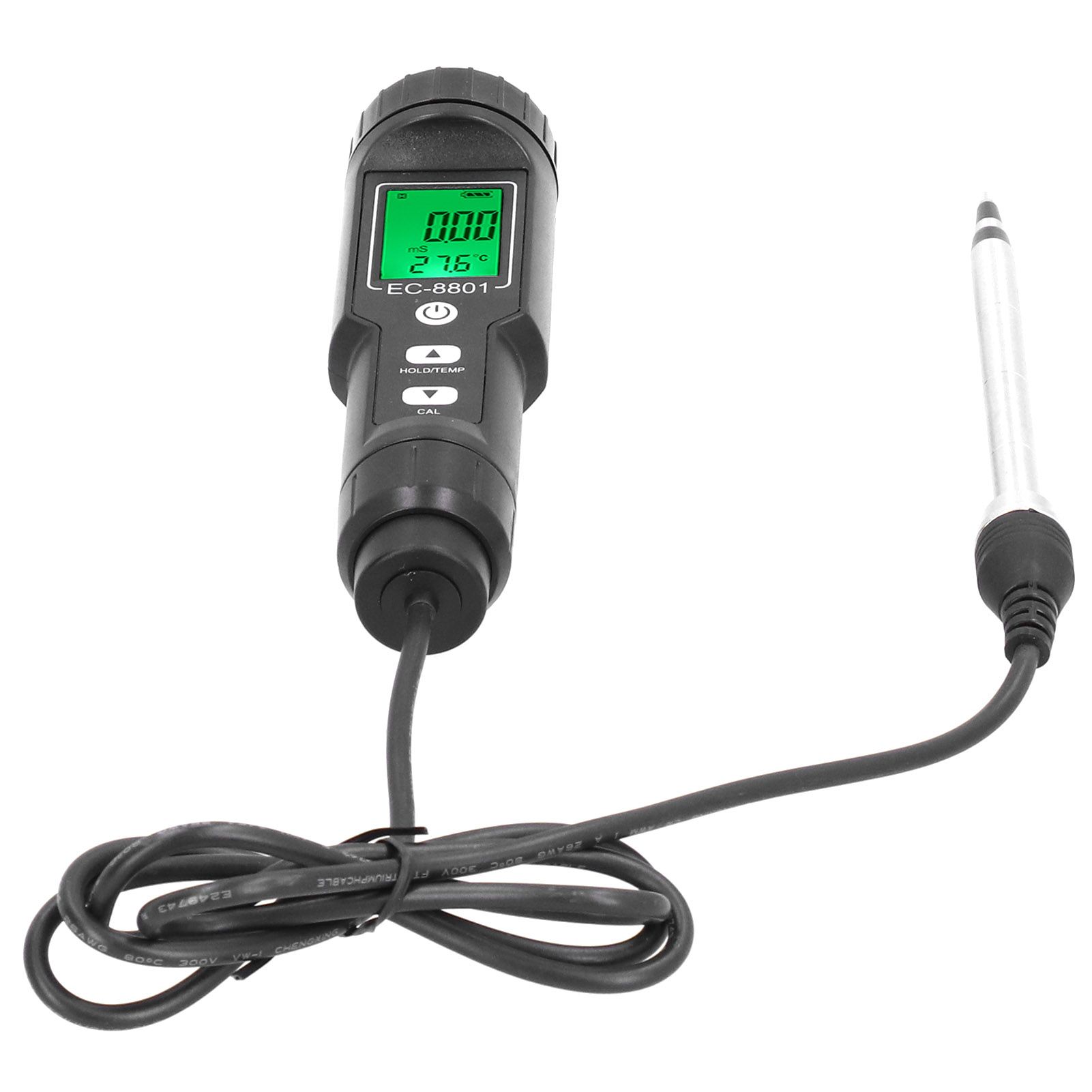 Soil EC Temperature Tester with Backlight Portable Conductivity Meter view 7