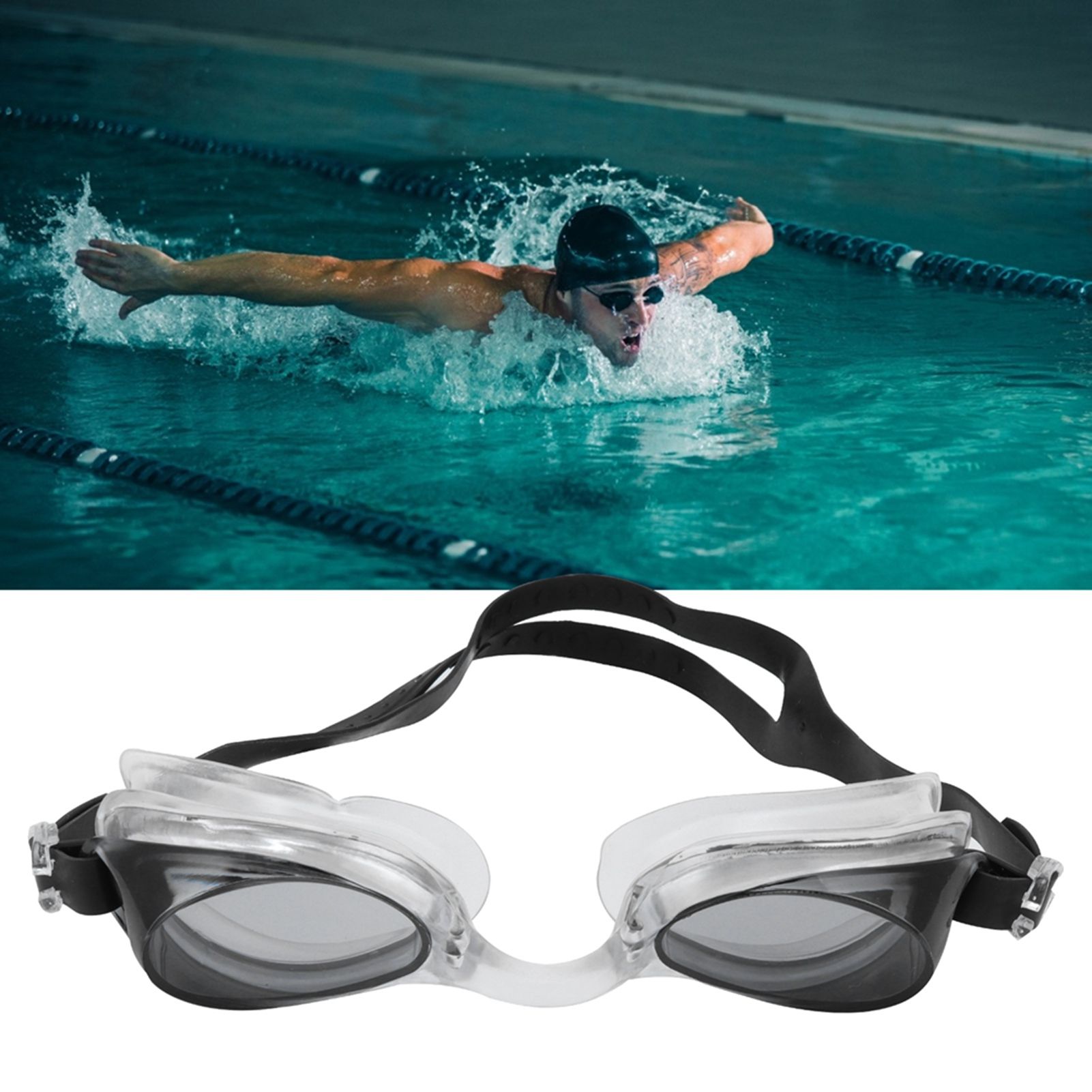 Swimming Goggles Soft Silicone Gasket Swimming Goggles Waterproof and Antifog view 11