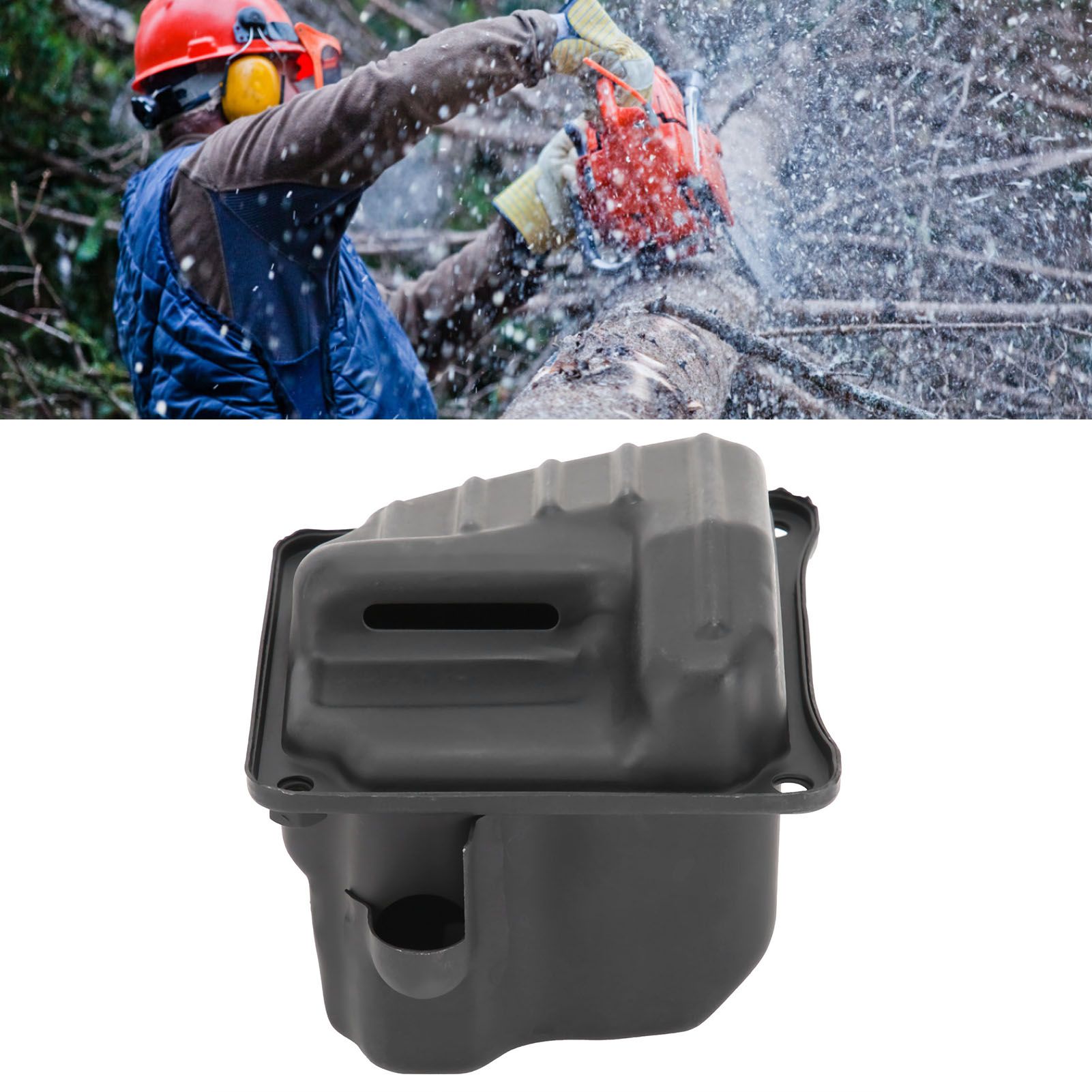 Muffler Dual Port Iron Wearresistant Exquisite Craftsmanship Chain Saw Muffler view 12