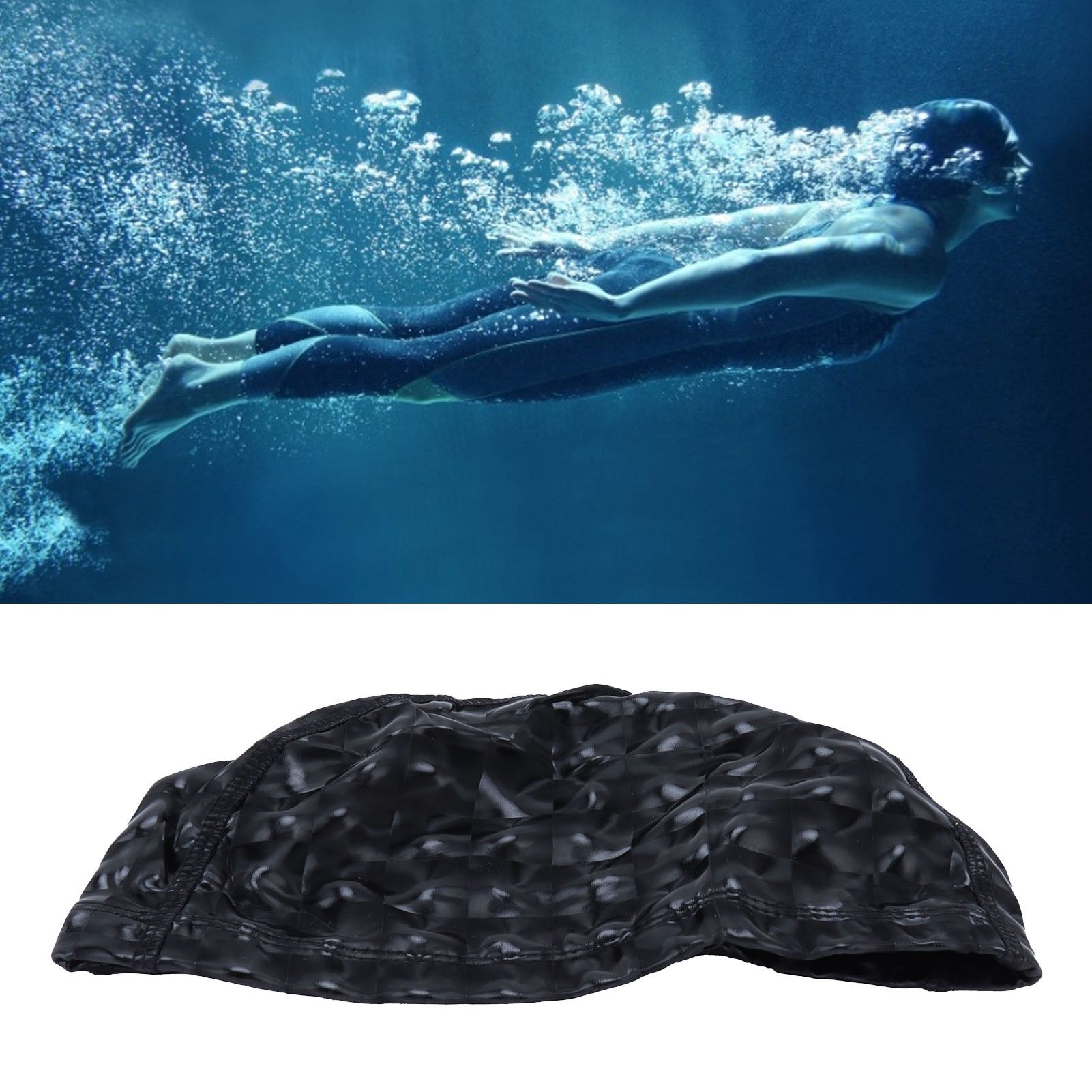 Swimming Cap Bright Color Waterproof Swimming Cap Hot Spring Swimming Cap for view 12