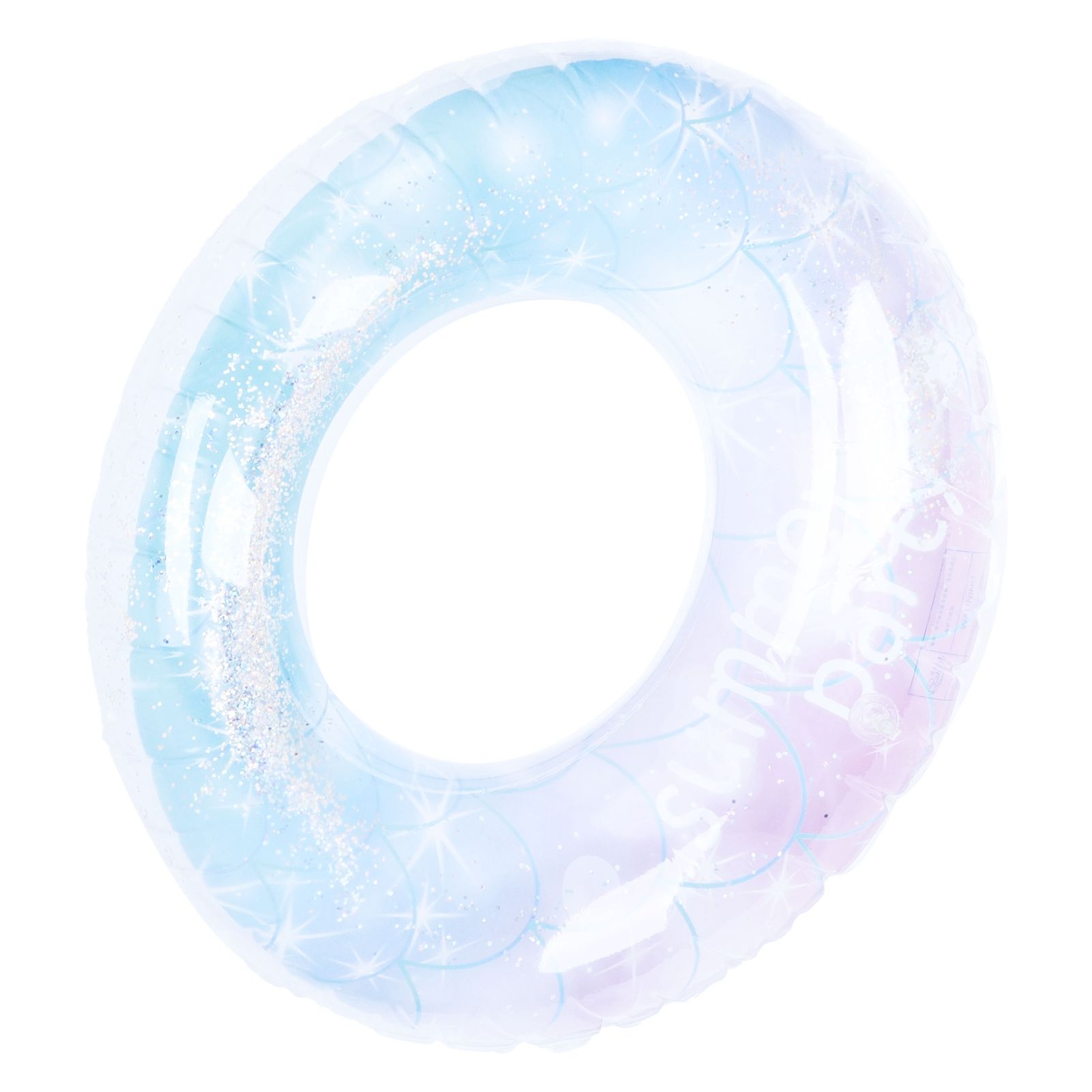 Inflatable Swimming Pool Buoy Sweet Color Flashing Swimming Ring for Summer view 6