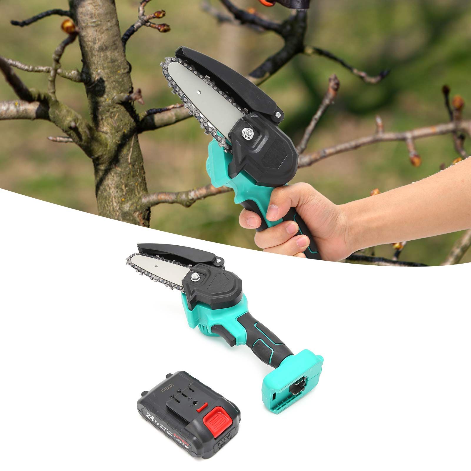 Mini Electric Pruning Saw Rechargeable Household Small Electric Hand Saw view 12