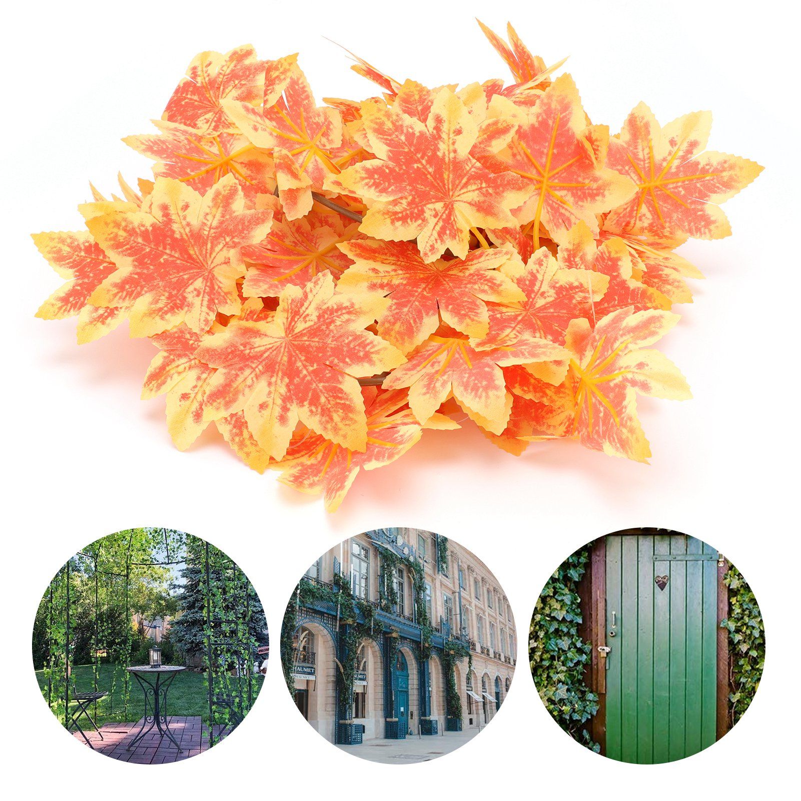 5.25ft Artificial Leaf Gardening Plant Background Room Decor for Weddings view 11