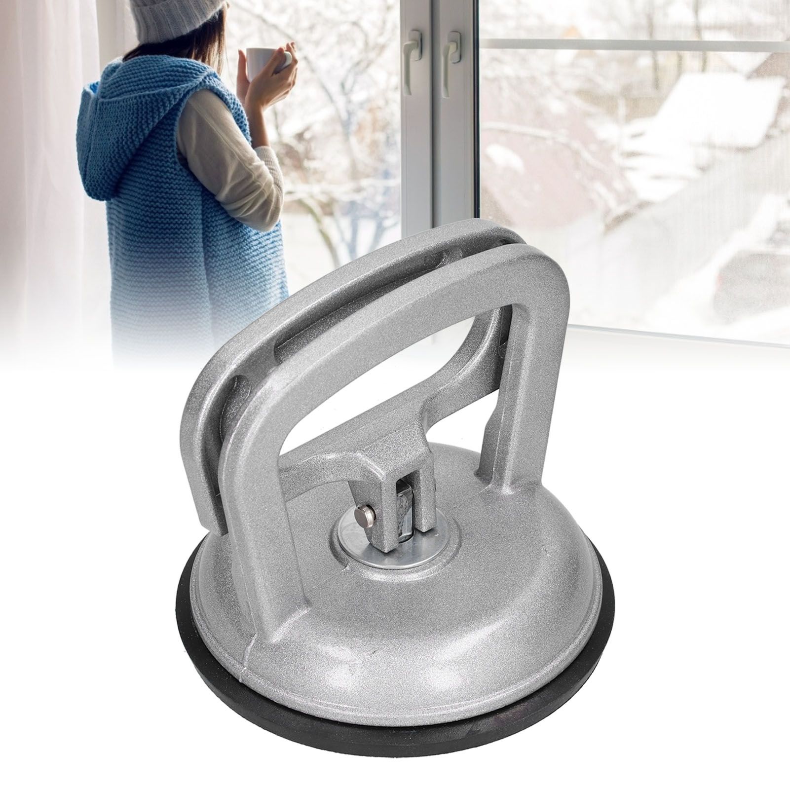 Ceramic Tile Suction Cup Aluminum Alloy Single Claw Manual Glass Lifter Puller view 12