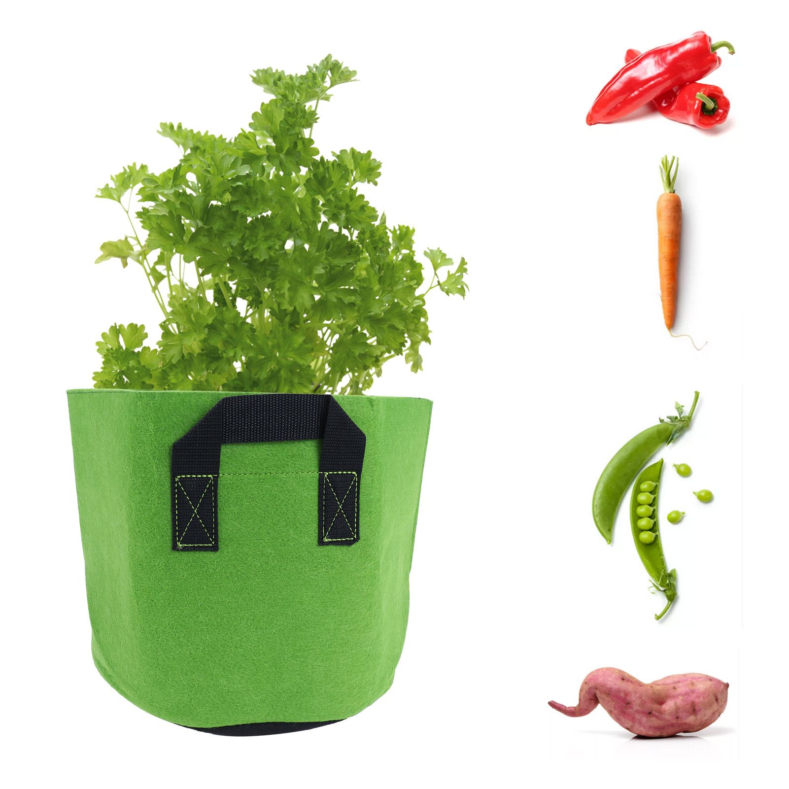 Garden Plant Grow Bag NonWoven Vegetable Flower Planting Pot with Handles view 12
