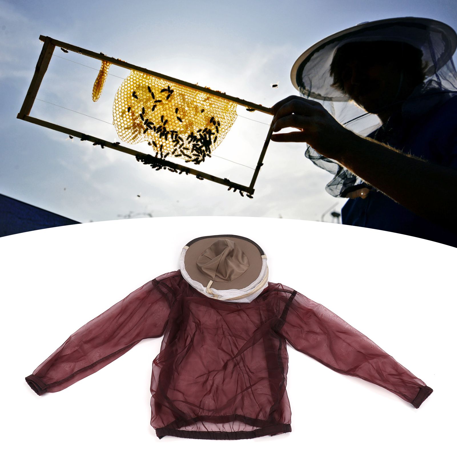 Beekeeping Jacket with Hat Beekeeper Suit Beekeeper Equipment Beekeeping Supplies view 11