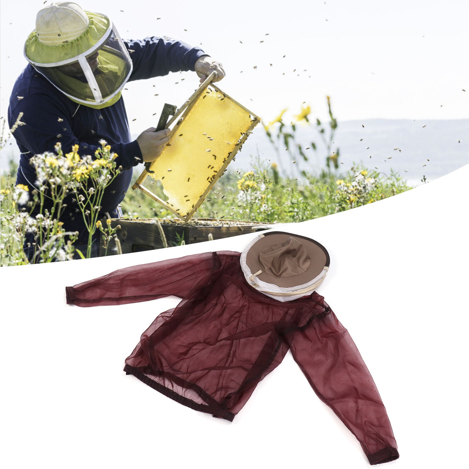 Beekeeping Jacket with Hat Beekeeper Suit Beekeeper Equipment Beekeeping Supplies view 12