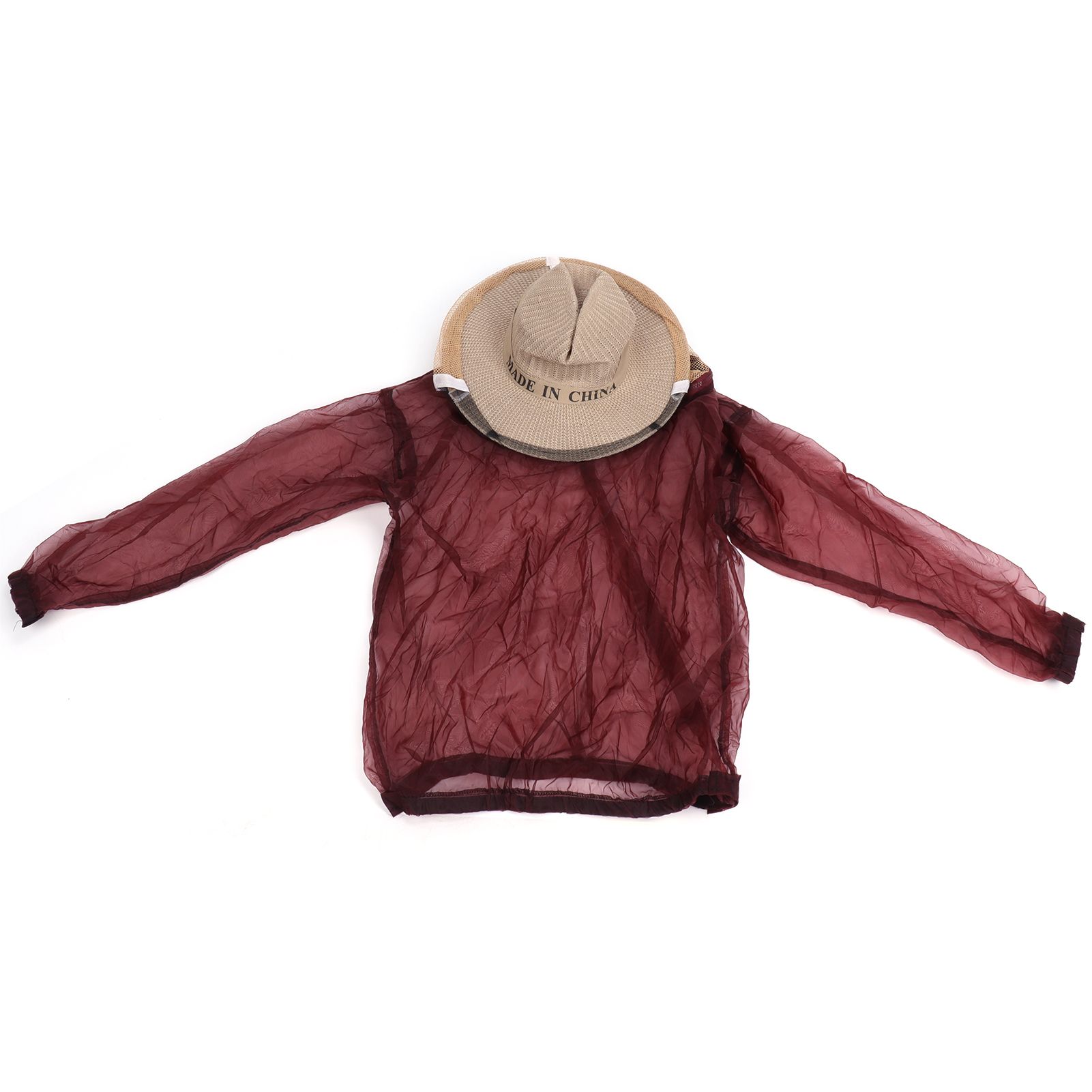 Beekeeping Protective Veil Jacket Clothes with Hat Bee Suit Beekeeper Supplies — image 1