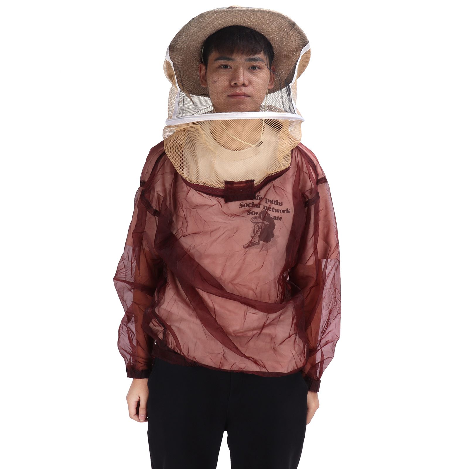 Beekeeping Protective Veil Jacket Clothes with Hat Bee Suit Beekeeper Supplies view 8