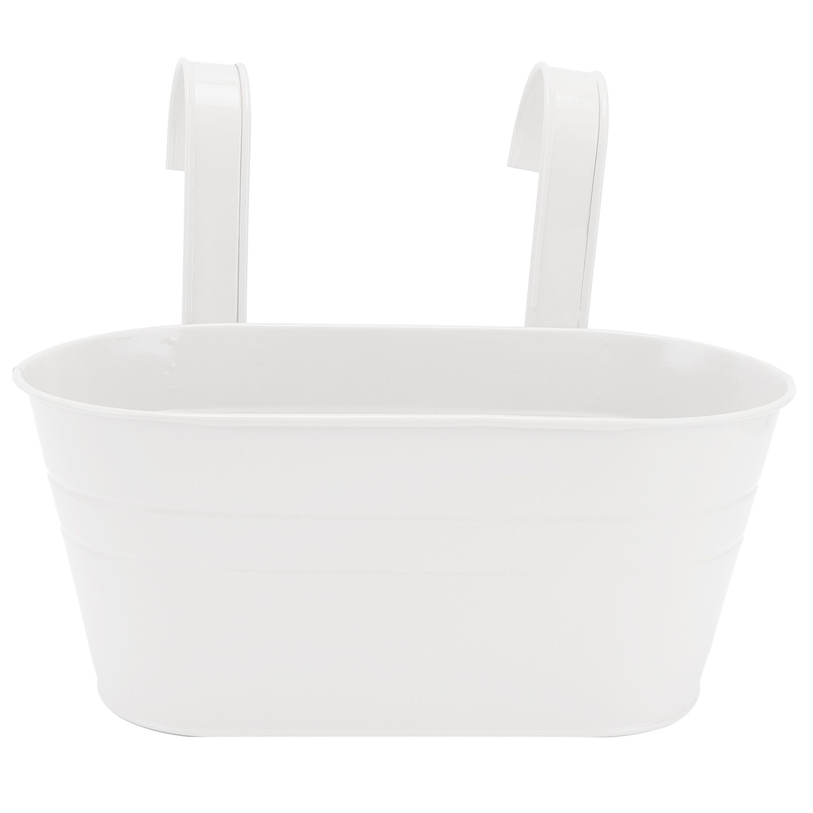 Hanging Flower Planter Iron Bucket Flower Pot Holder with Detachable Hook for view 2