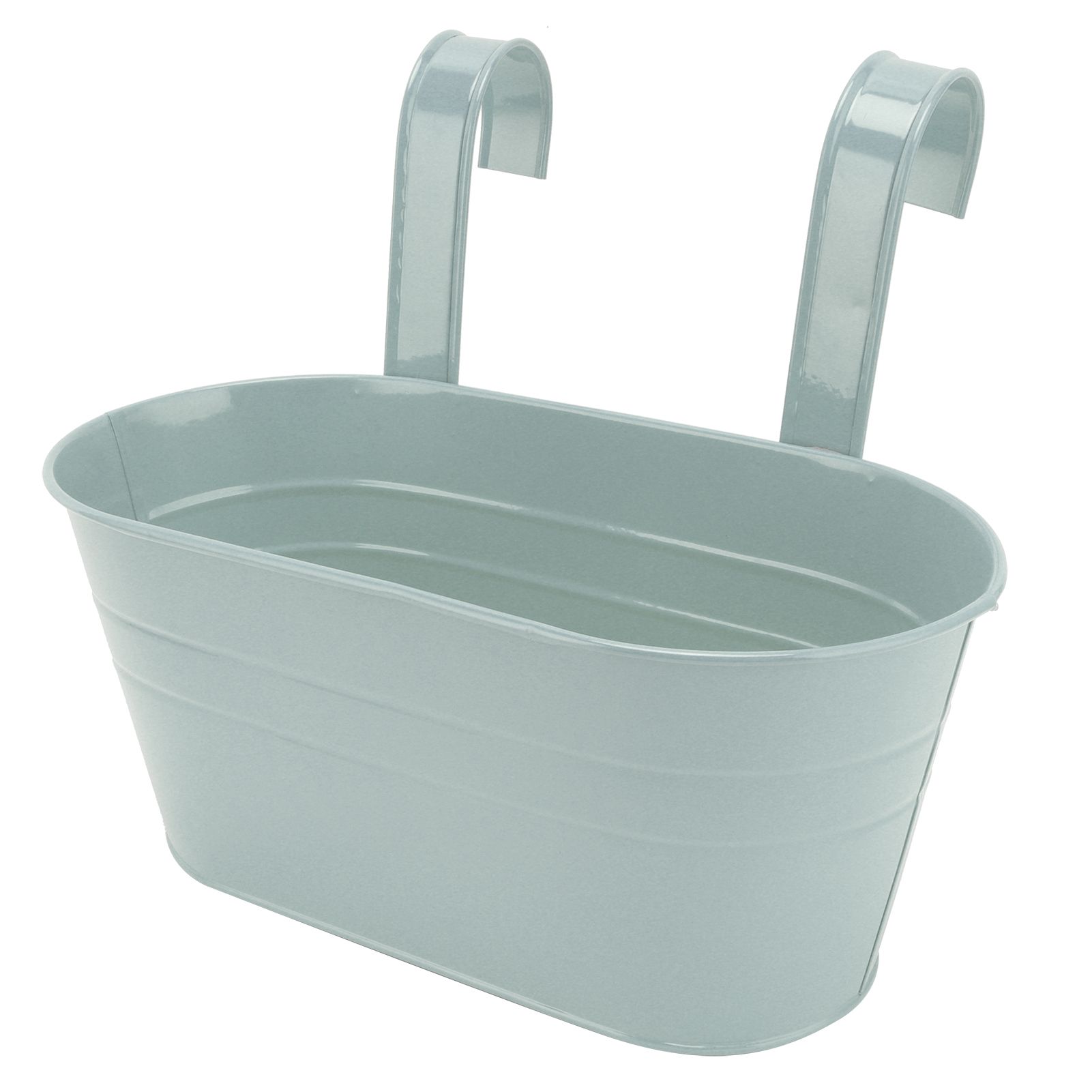 Hanging Flower Planter Iron Bucket Flower Pot Holder with Detachable Hook for view 3