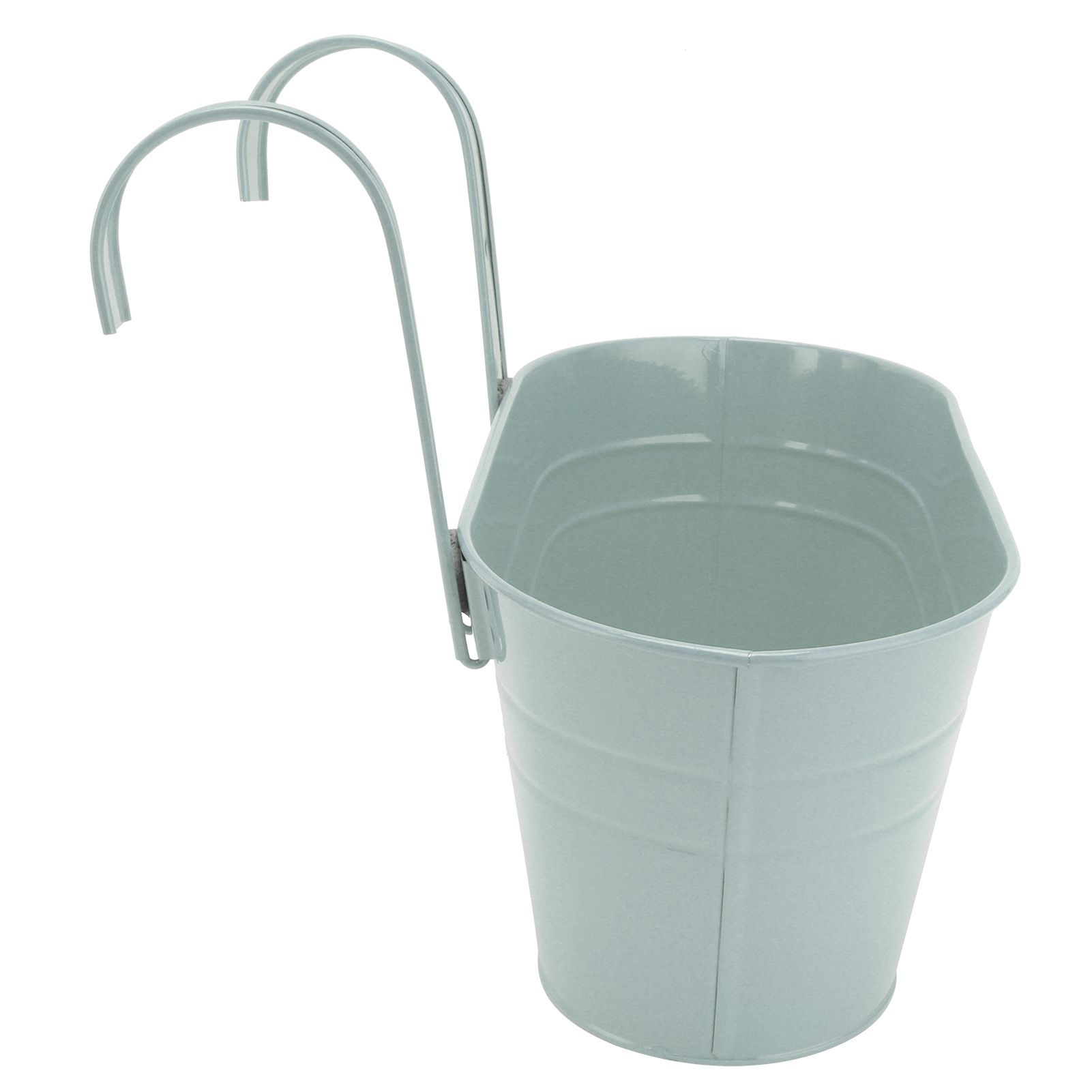 Hanging Flower Planter Iron Bucket Flower Pot Holder with Detachable Hook for view 4
