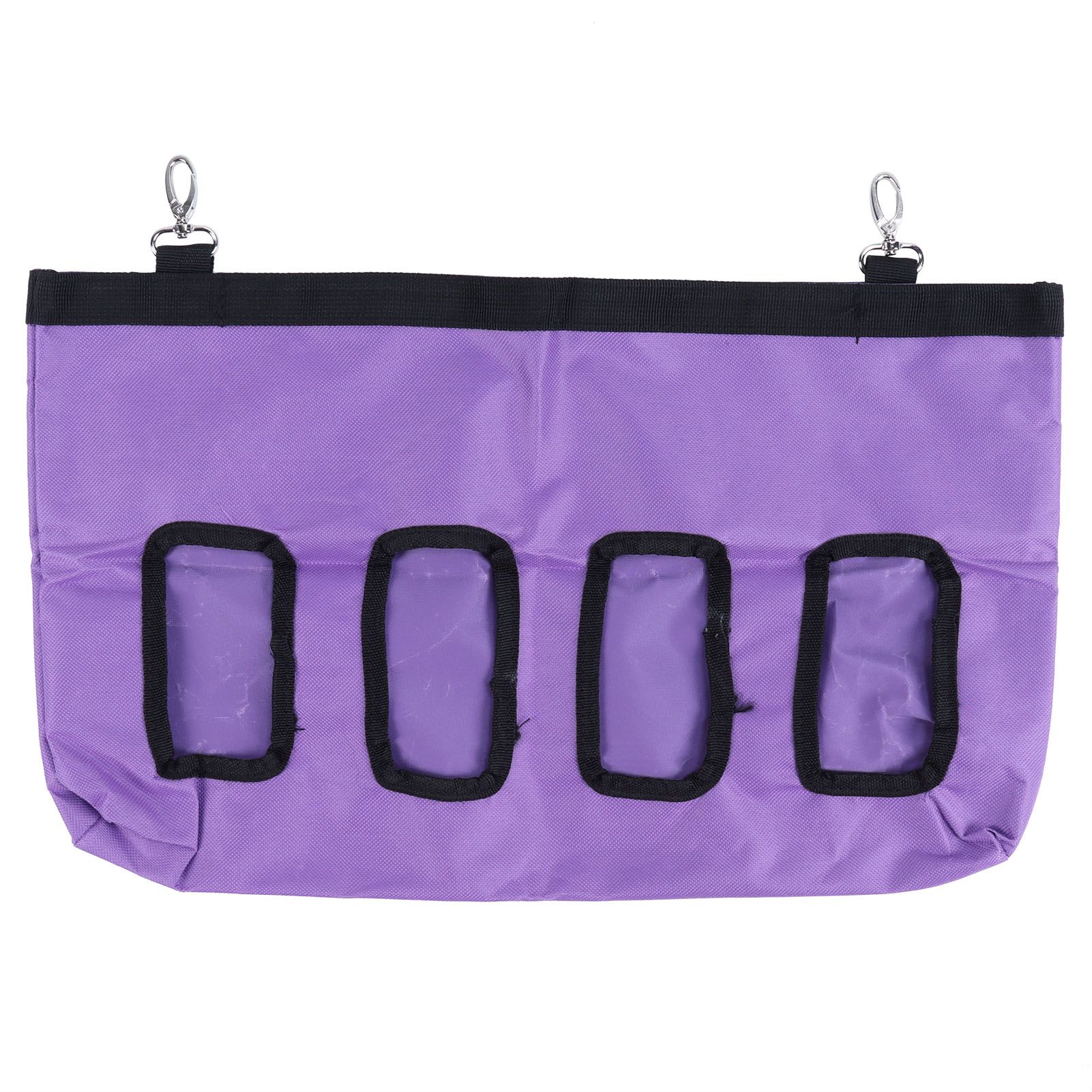 Rabbit Feeder Bag Hanging Feeding Tote with 4 Holes for Small Animals Feeding view 2