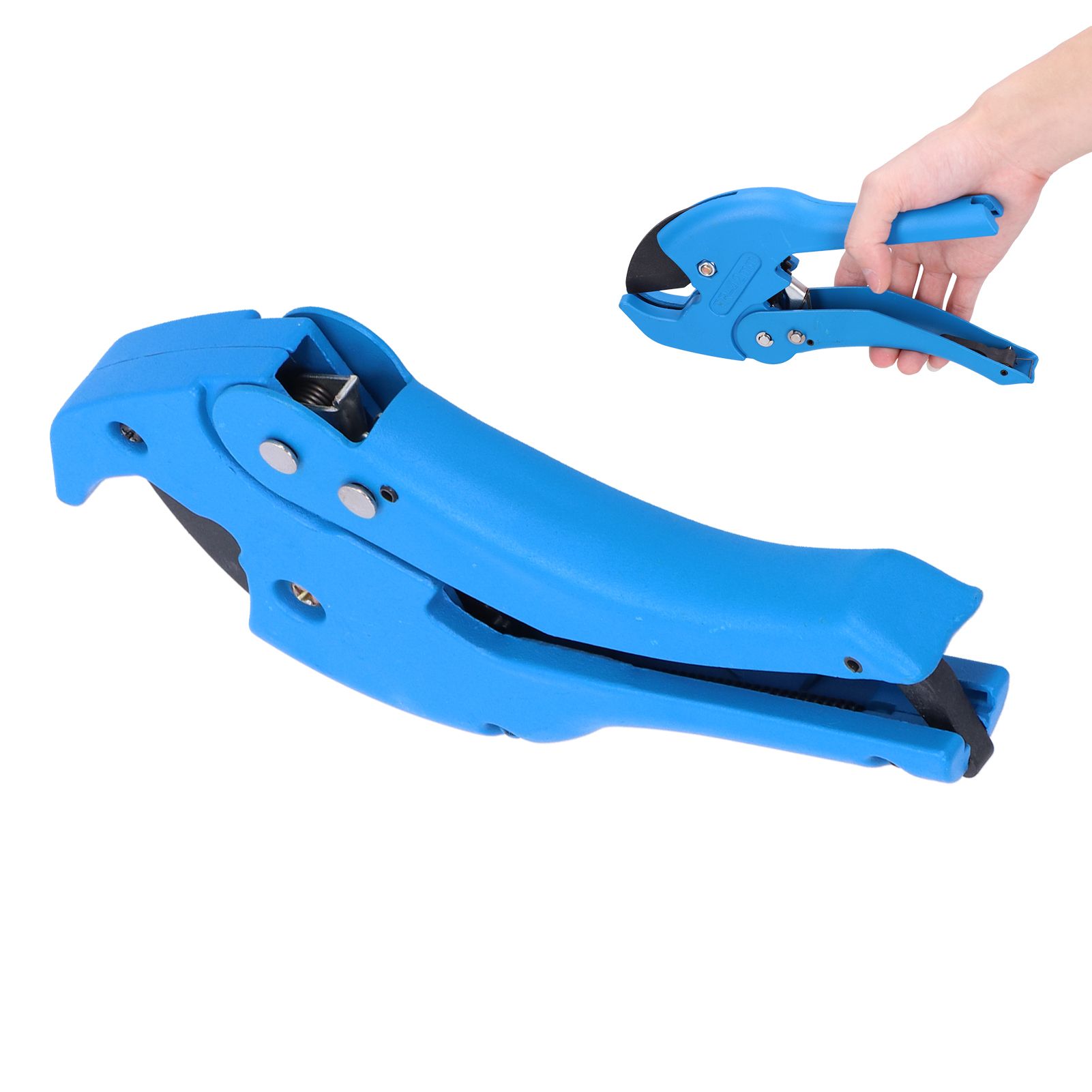PVC Pipe Ratchet Cutter with Buckle Manual Tube Hose Cutting Device Plumbing view 10
