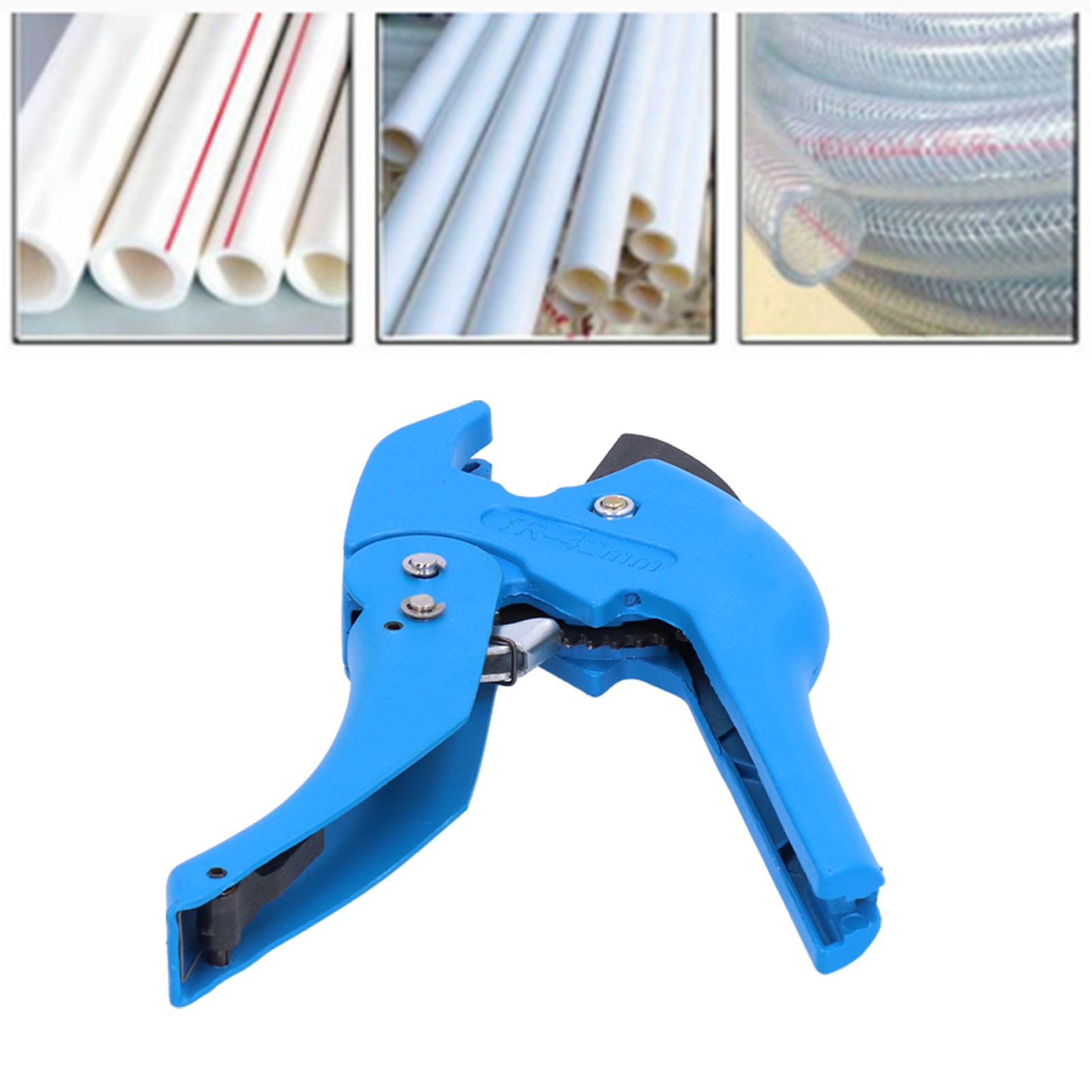 PVC Pipe Ratchet Cutter with Buckle Manual Tube Hose Cutting Device Plumbing view 12