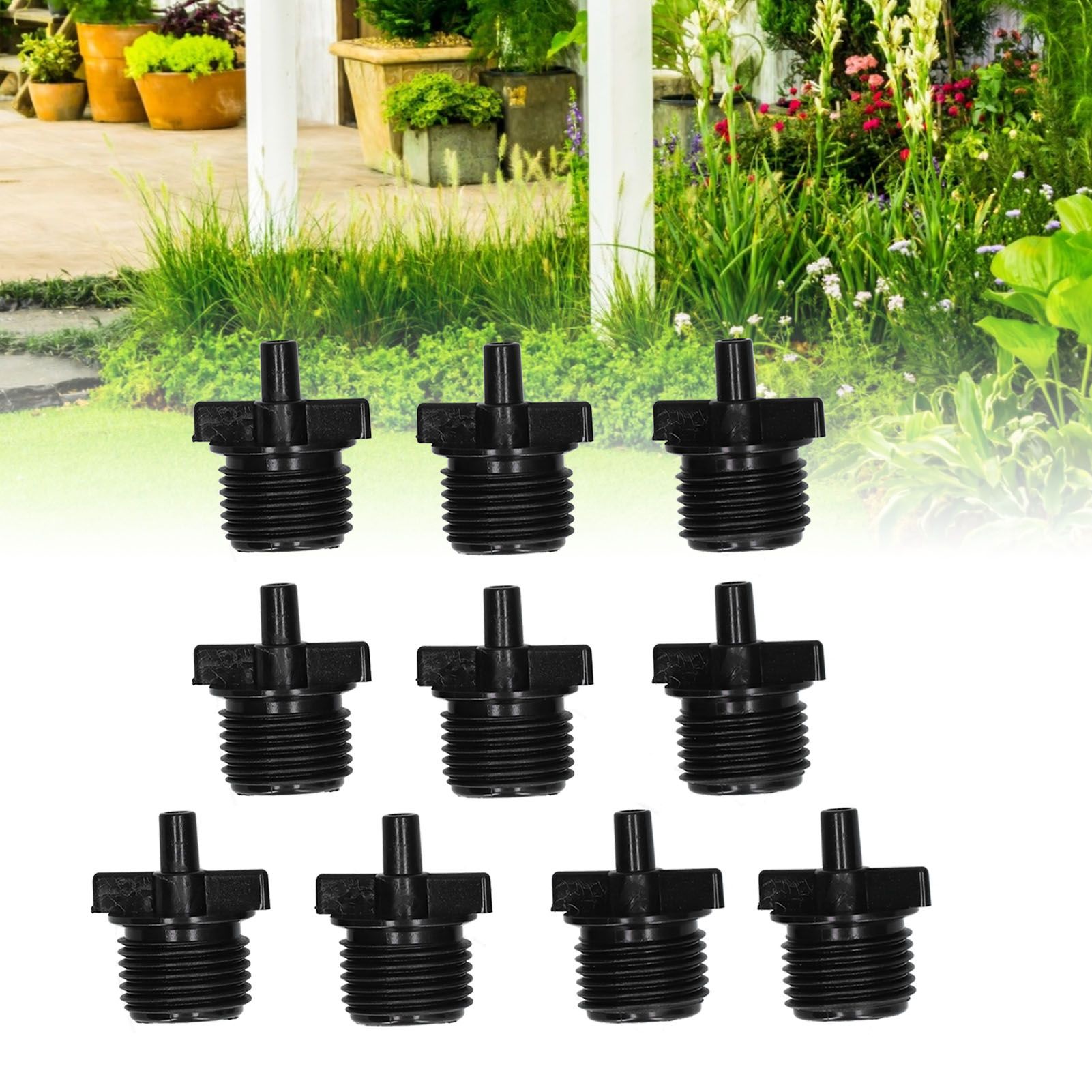 50PCS G1/2 6mm Male Thread Flat Connector for Misting Spray Nozzle Irrigation view 11