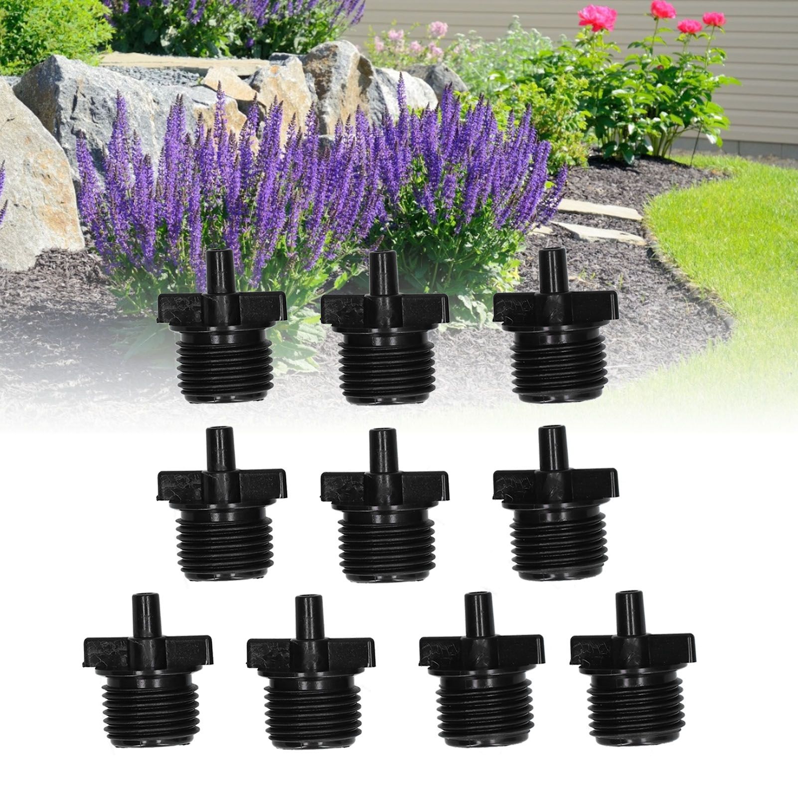 50PCS G1/2 6mm Male Thread Flat Connector for Misting Spray Nozzle Irrigation view 12